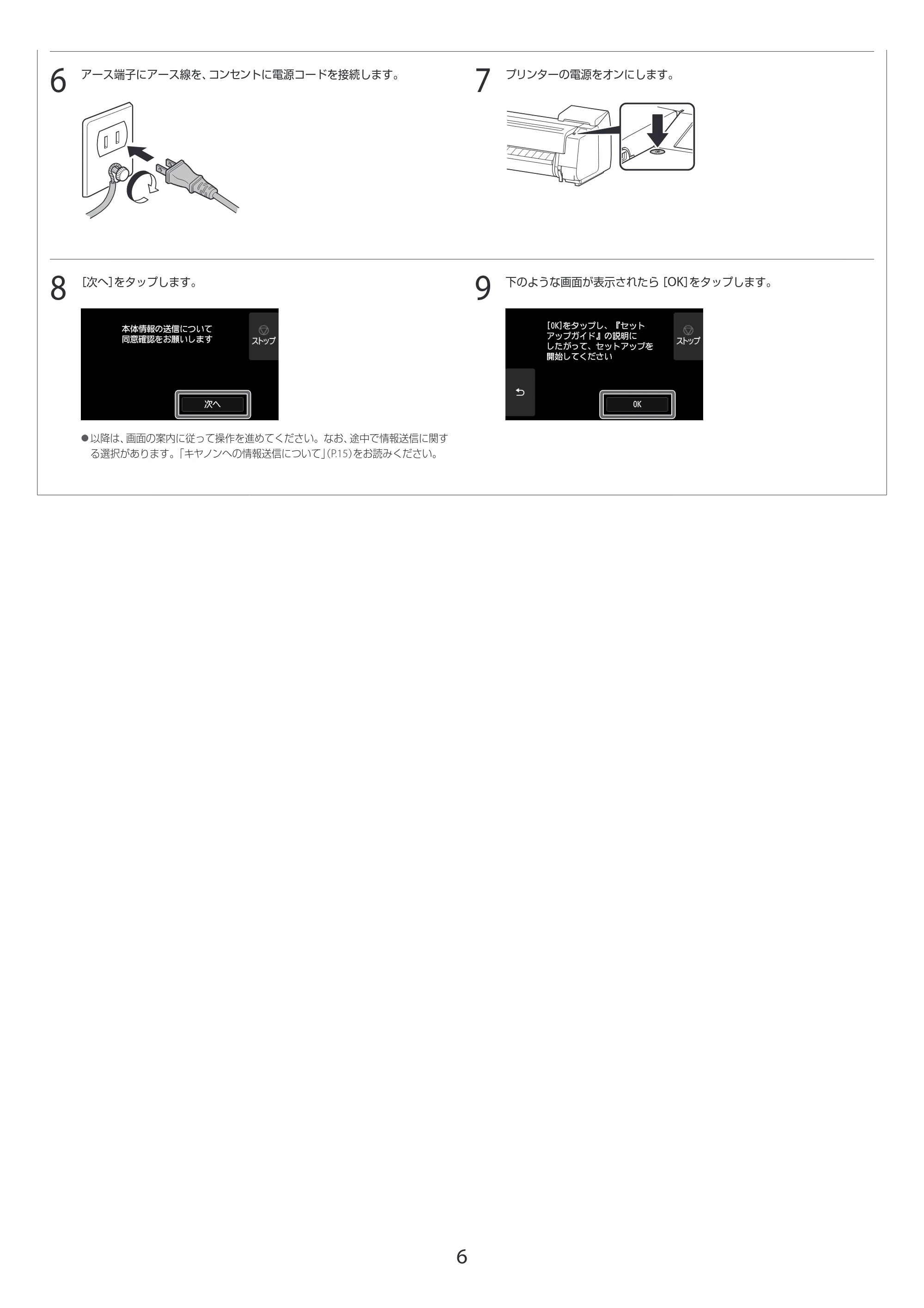 キヤノン GP-2000/GP-4000 GP-4000／GP-2000 セットアップガイド 2021年12月9日掲載（PDF：4.06MB） — 原本ページ — 6ページ