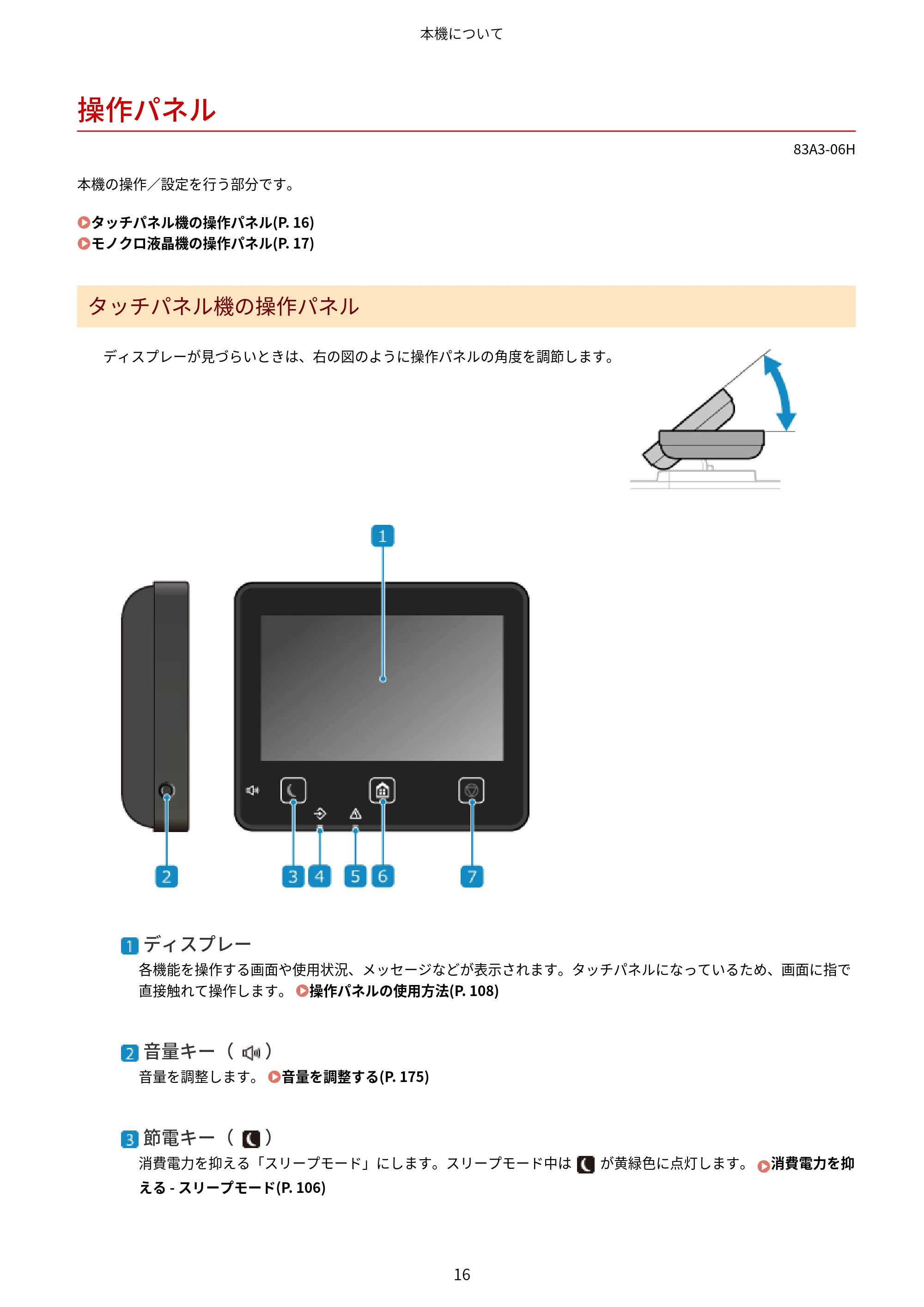 キヤノン LBP674C・LBP672C・LBP671C ユーザーズガイド 2023年7月27日掲載(PDF:4.17MB) — 操作パネル — 原本ページ — 24ページ