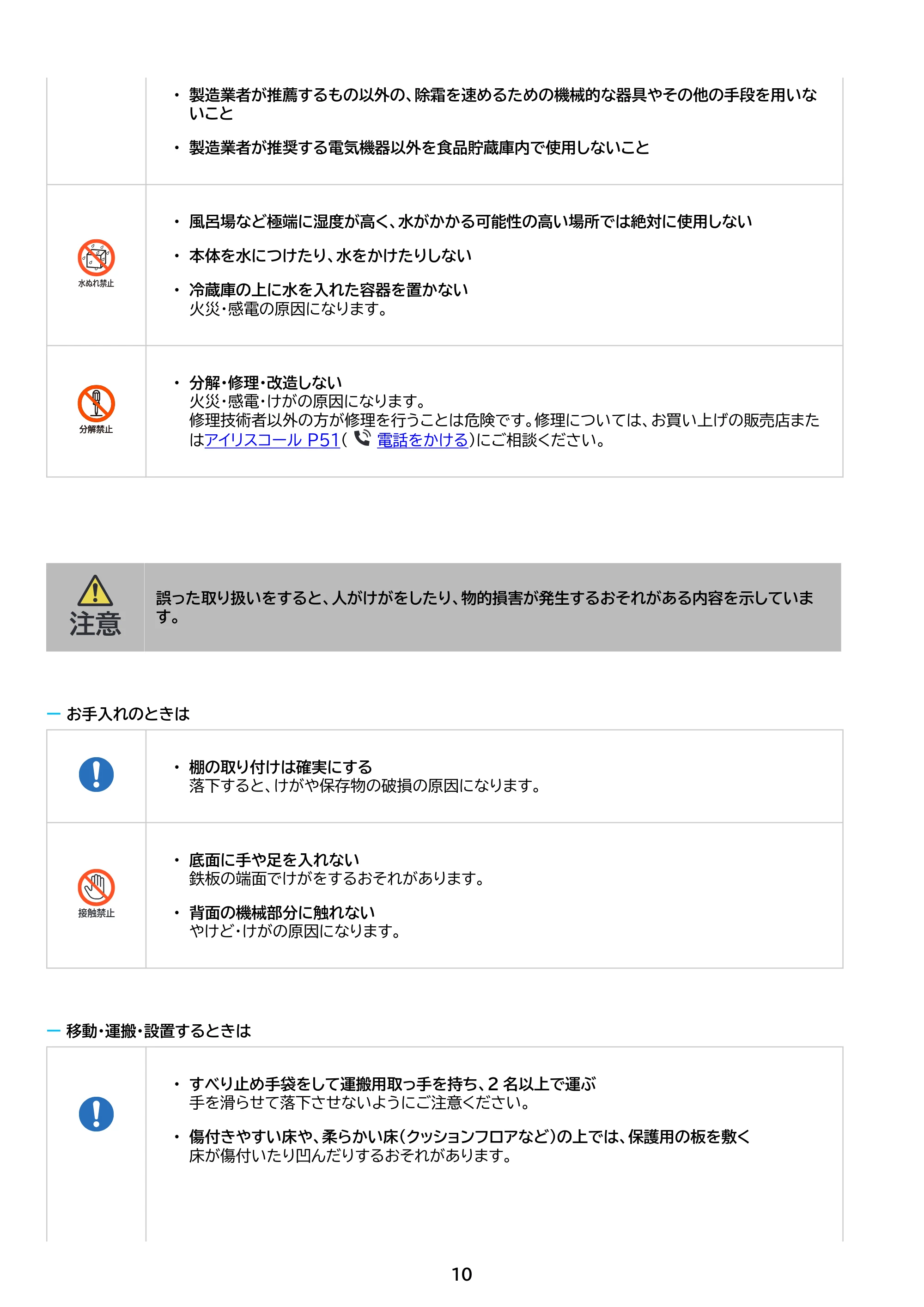 アイリスオーヤマ IRSN-40A 取扱説明書 — 原本ページ — 10ページ