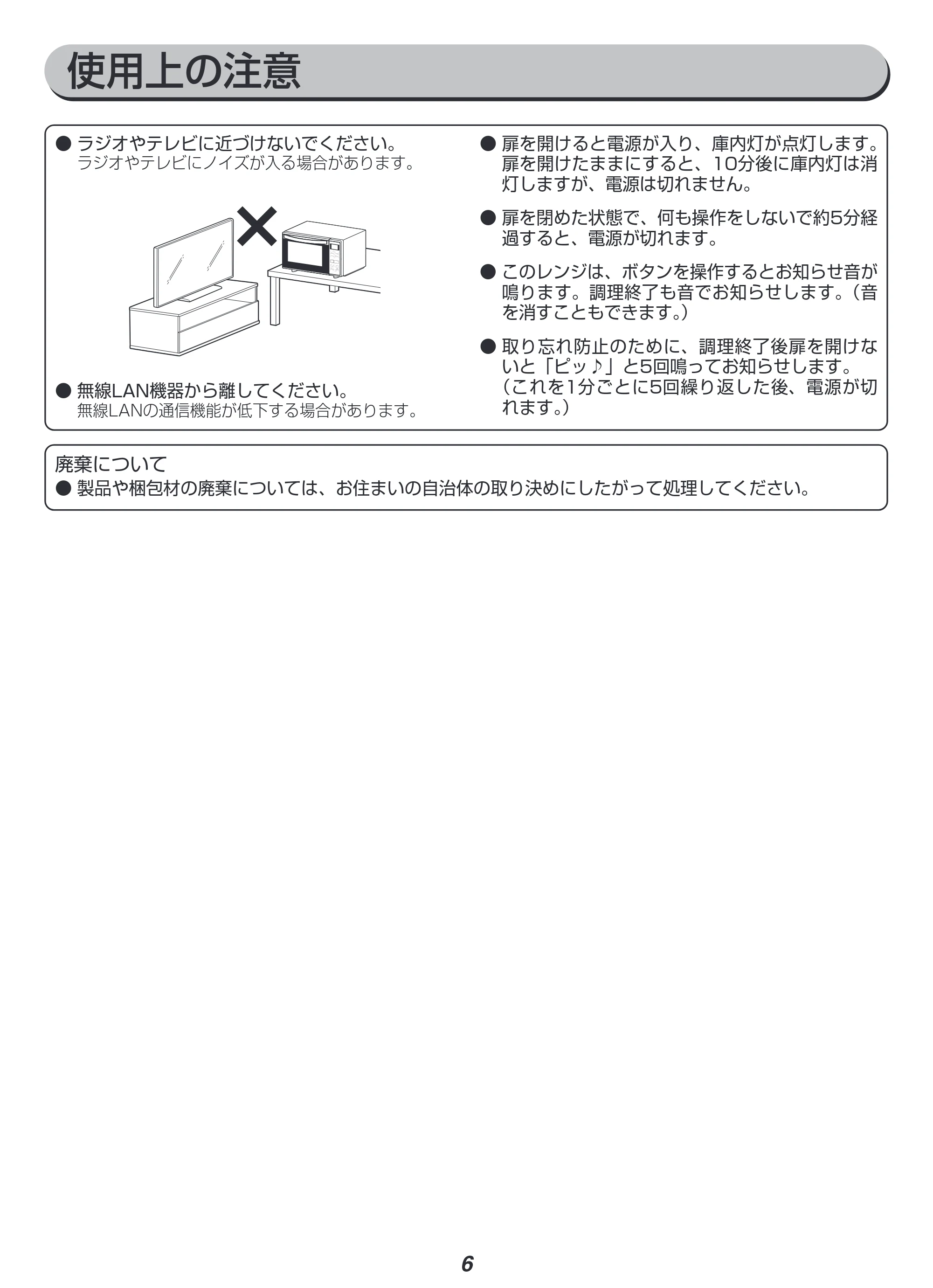 アイリスオーヤマ MO-F1807 取扱説明書 — 原本ページ — 6ページ
