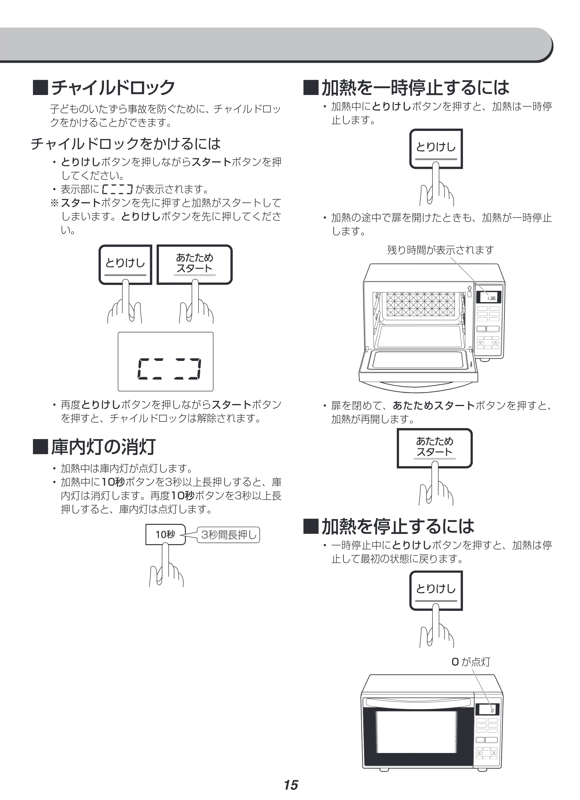 アイリスオーヤマ MO-F1807 取扱説明書 — 原本ページ — 15ページ