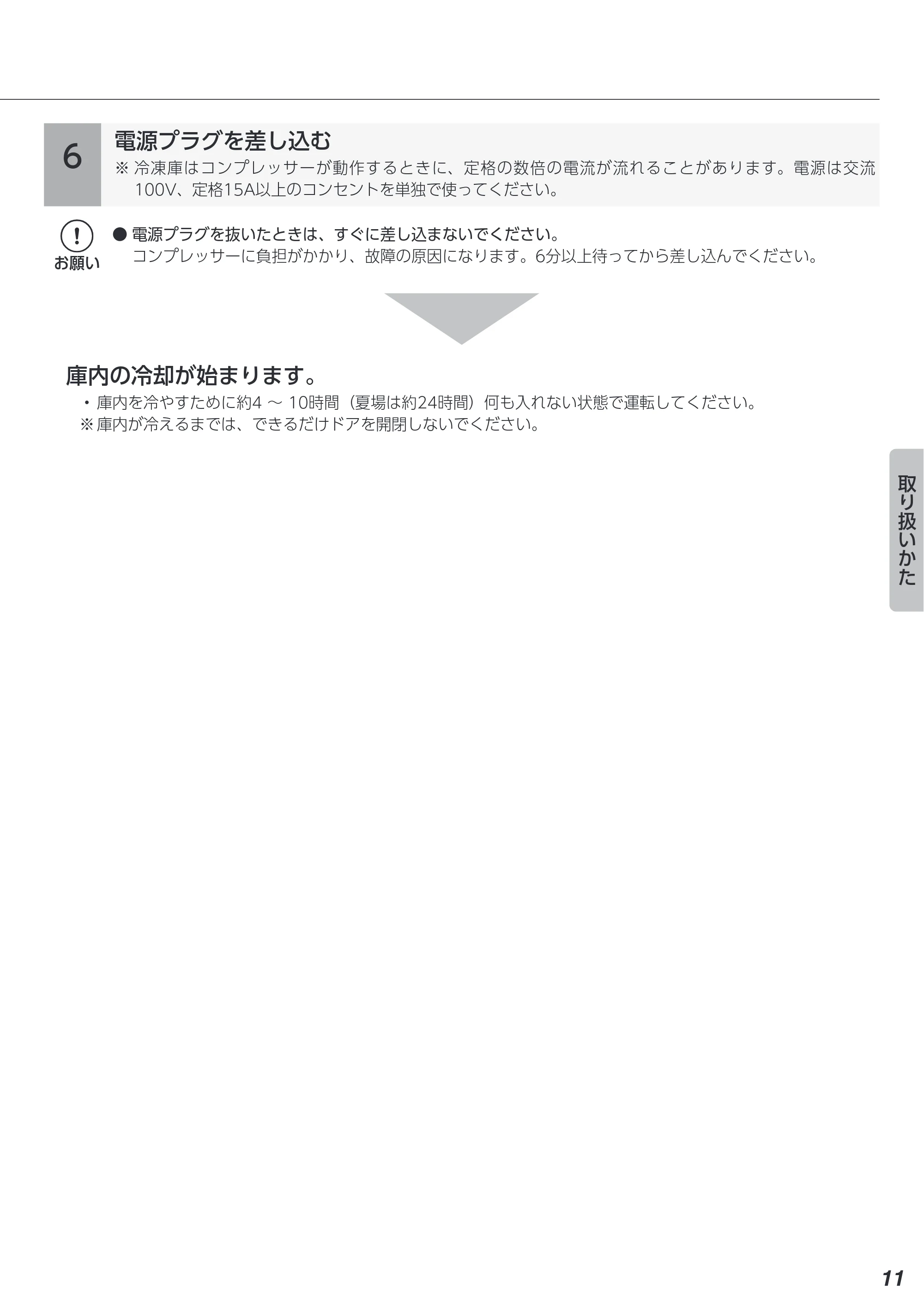 アイリスオーヤマ IUSN-7A 取扱説明書 — 原本ページ — 11ページ
