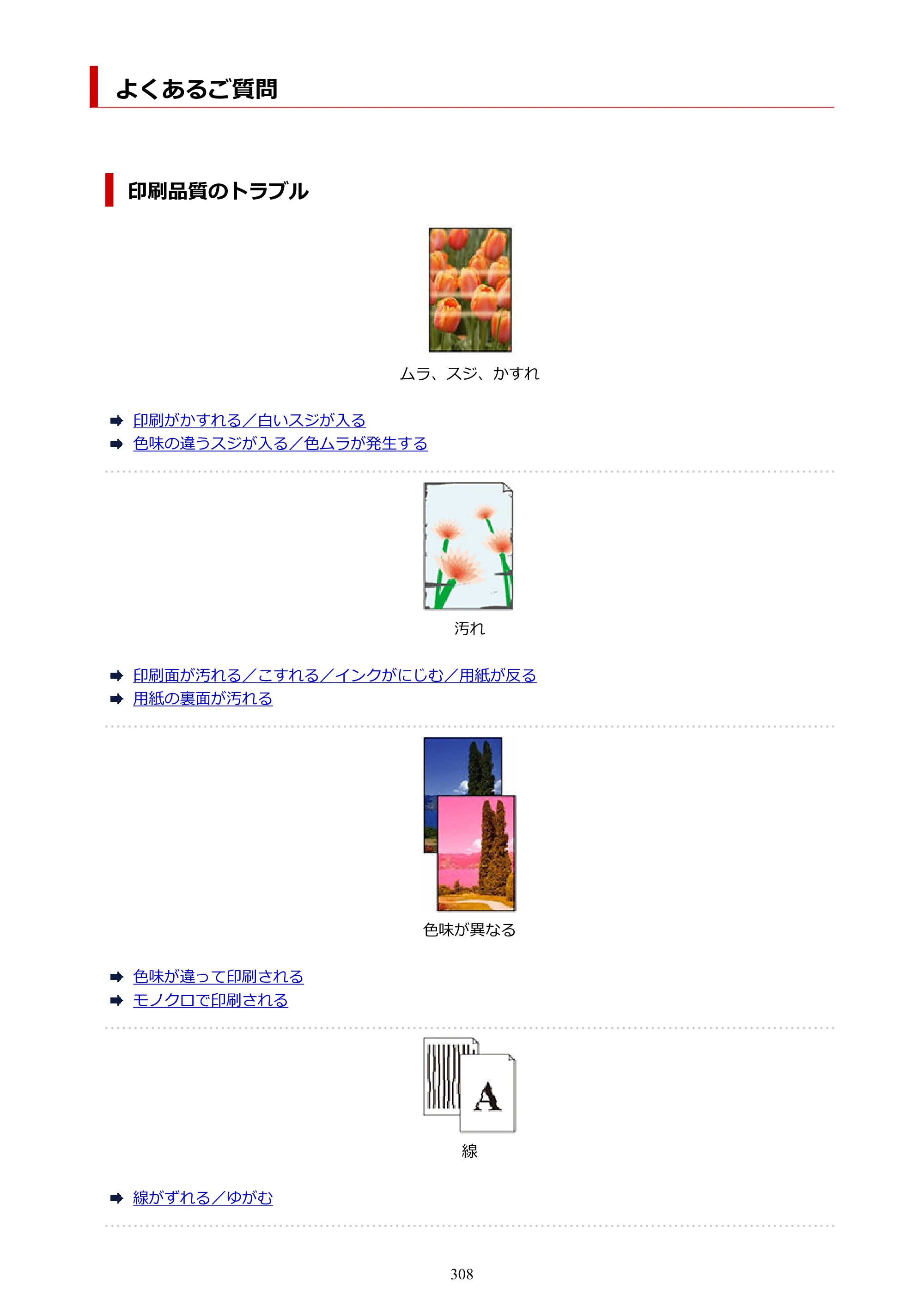 キヤノン imagePROGRAF PRO-G2 PRO-G2 （PDF） オンラインマニュアル 取扱説明書 （Mac） 2026年4月30日掲載（PDF：5.6MB） — よくあるご質問 — 原本ページ — 308ページ