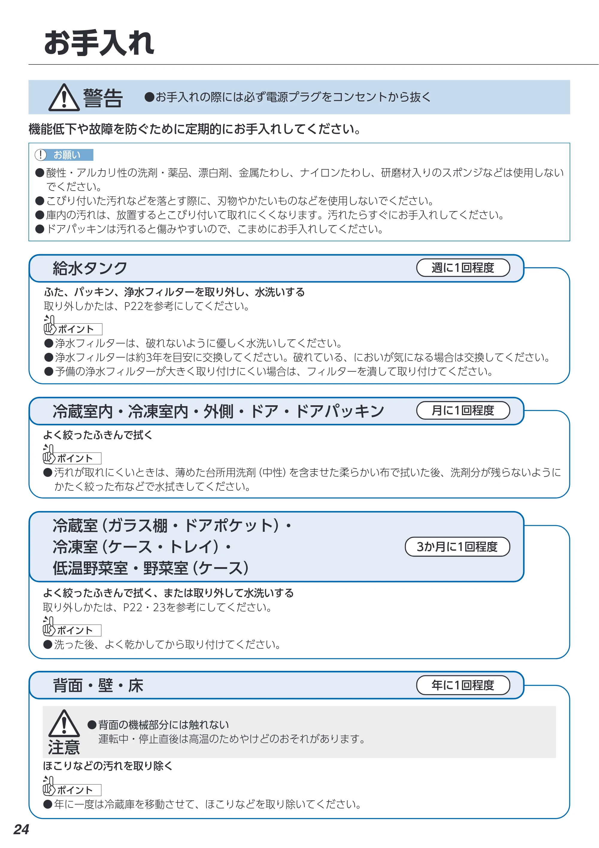 アイリスオーヤマ IRSN-45A 取扱説明書 — 原本ページ — 24ページ