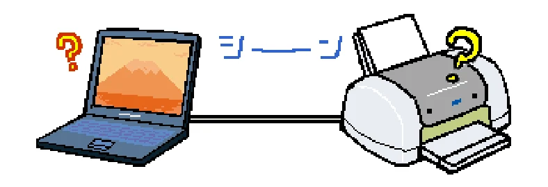 エプソン CL-760 プリンタ操作ガイド(Windows版) — プリンタが反応しない — 図版 48-1 — 48ページ