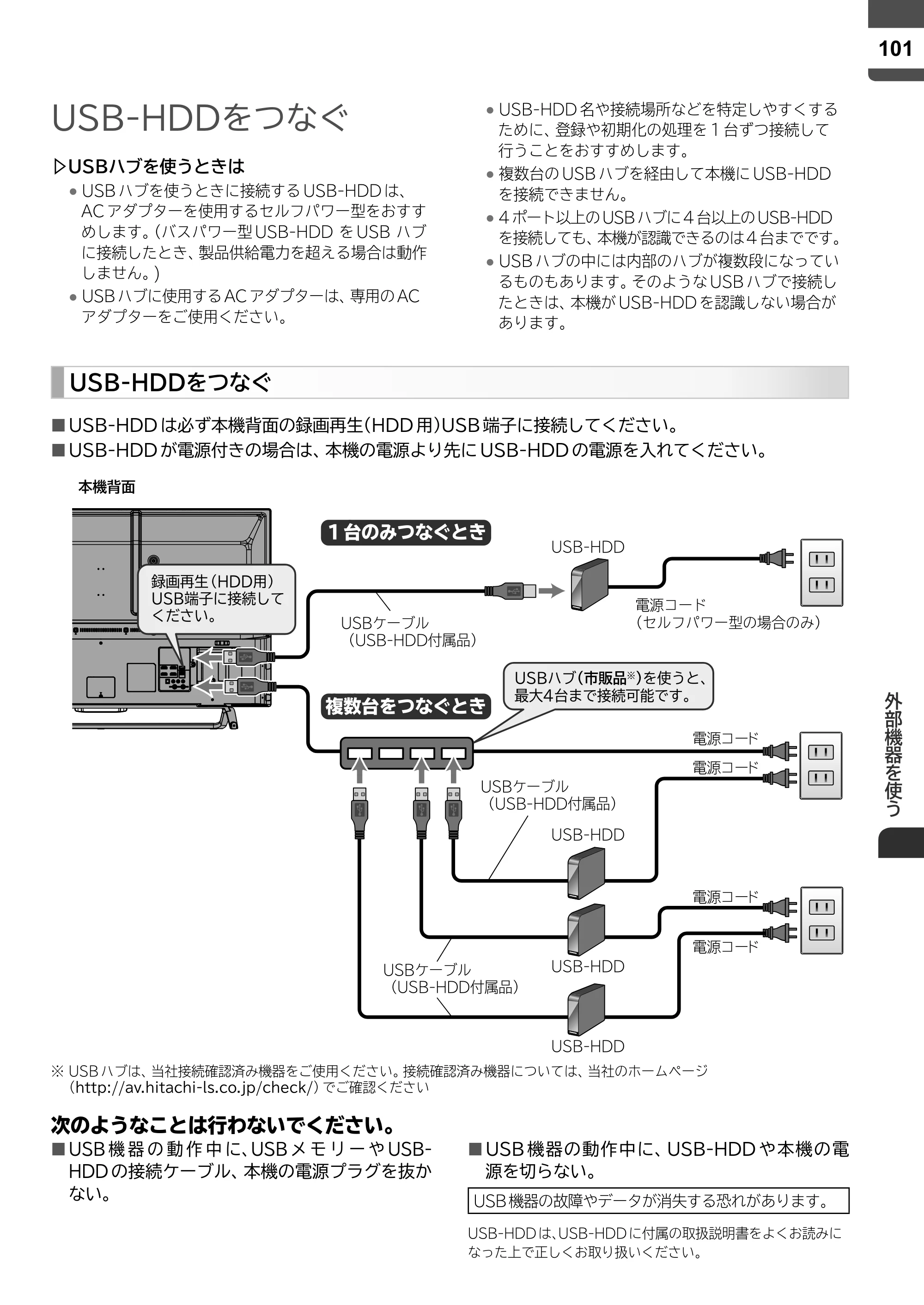 日立 L43-X5 取扱説明書 — 原本ページ — 101ページ