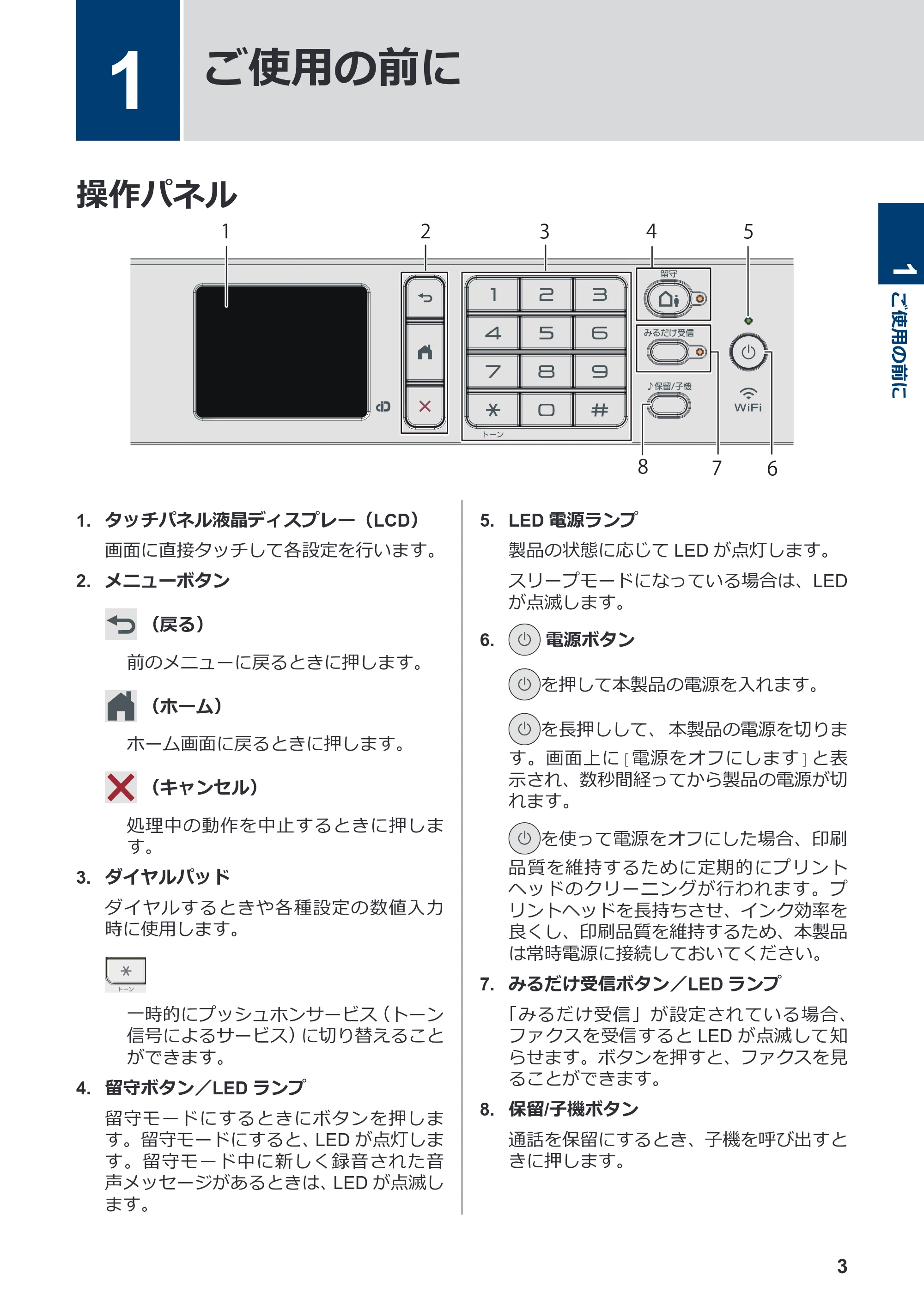 ブラザー MFC-J939DN / MFC-J939DWN / MFC-J739DN / MFC-J739DWN かんたん操作ガイド — 1 ご使用の前に — 原本ページ — 4ページ