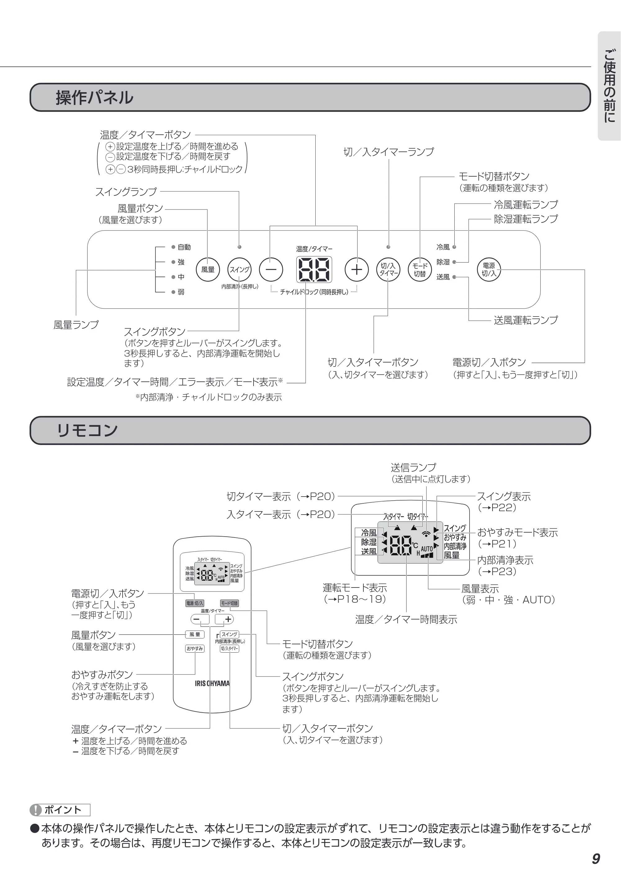 アイリスオーヤマ IPA-3523G 取扱説明書 — 原本ページ — 9ページ
