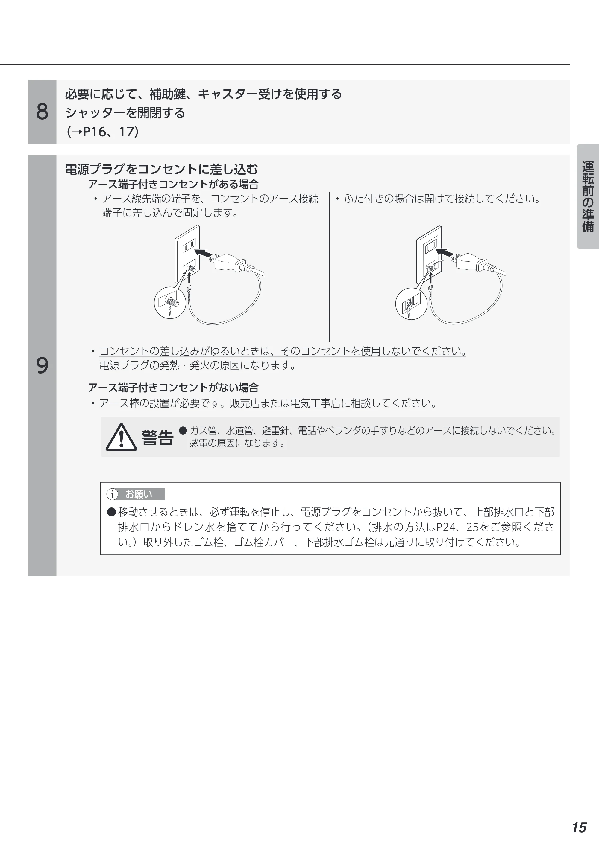 アイリスオーヤマ IPA-3523G 取扱説明書 — 原本ページ — 15ページ