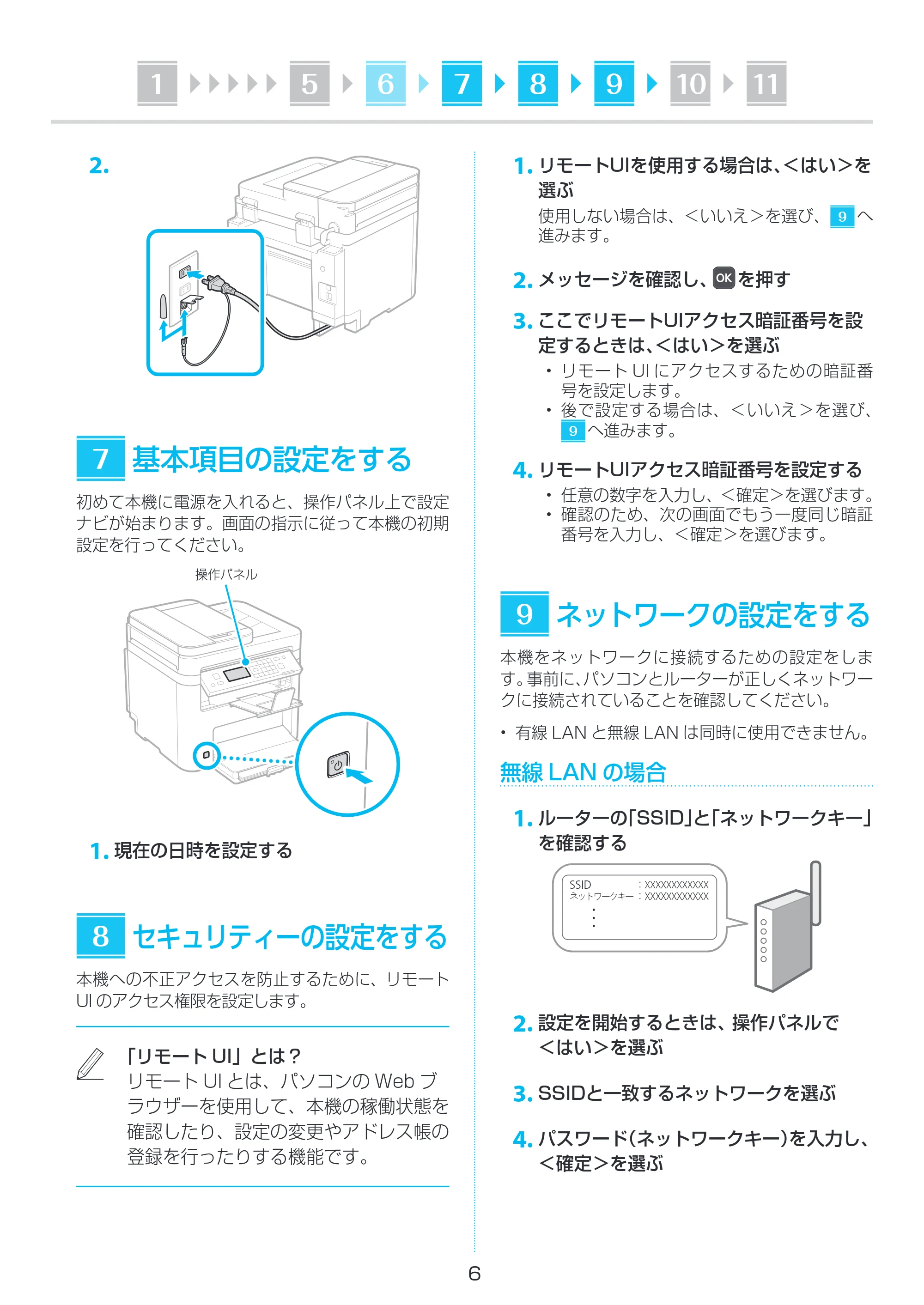 キヤノン MF273dw・MF272dw セットアップガイド 2023年5月25日掲載(PDF:1.91MB) — 原本ページ — 6ページ