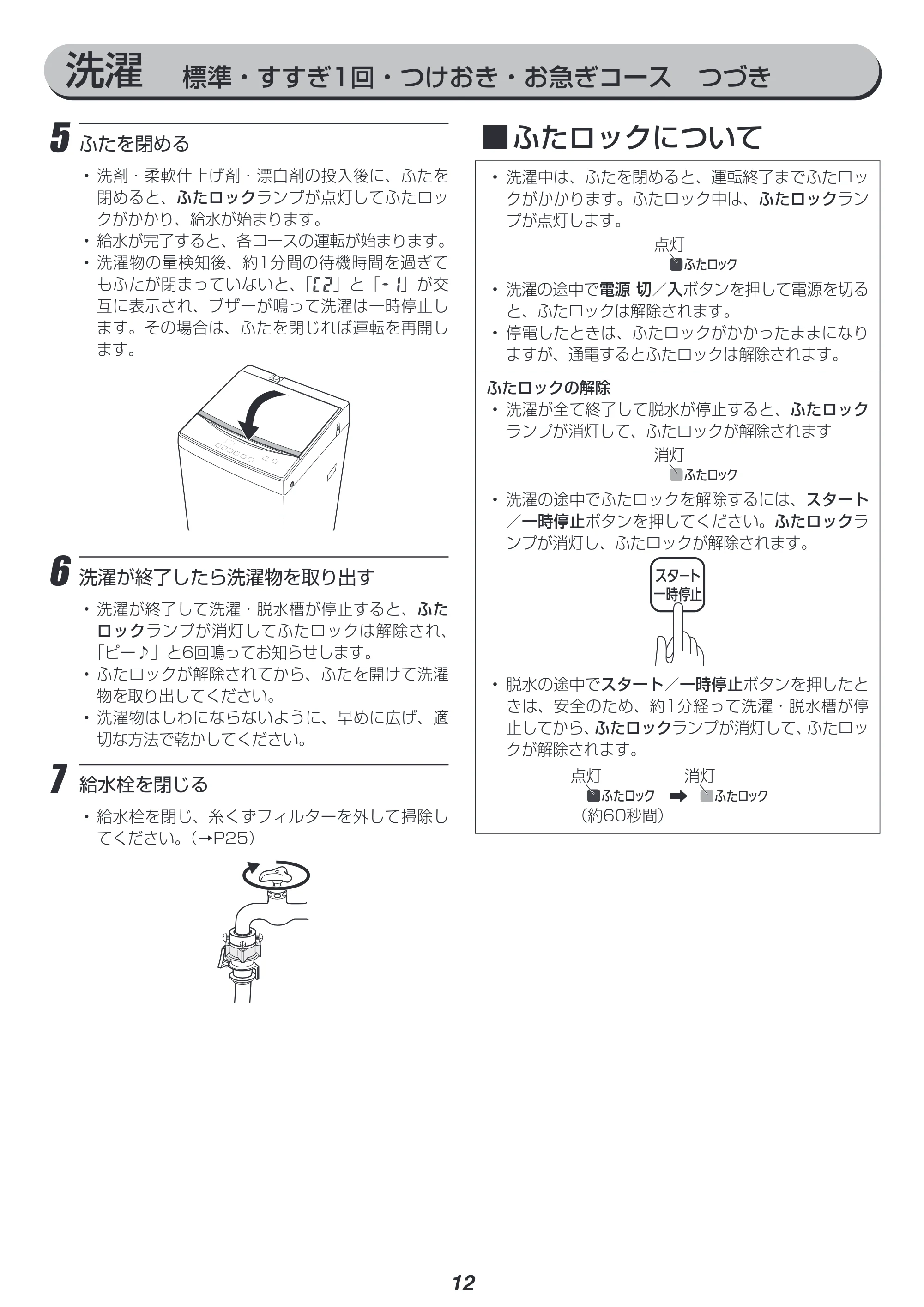 アイリスオーヤマ IAW-T603BL 取扱説明書 — 原本ページ — 12ページ