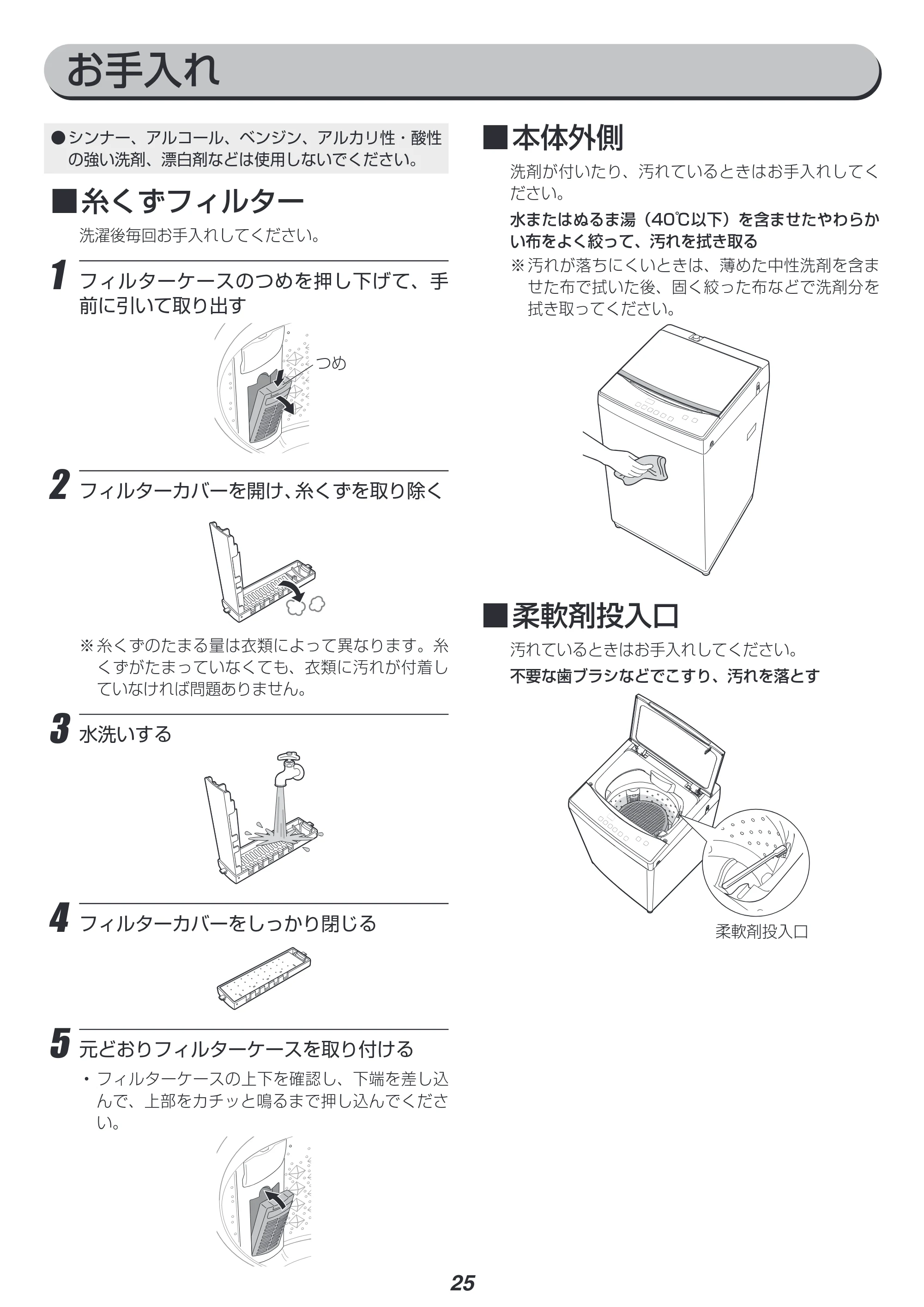 アイリスオーヤマ IAW-T603BL 取扱説明書 — 原本ページ — 25ページ