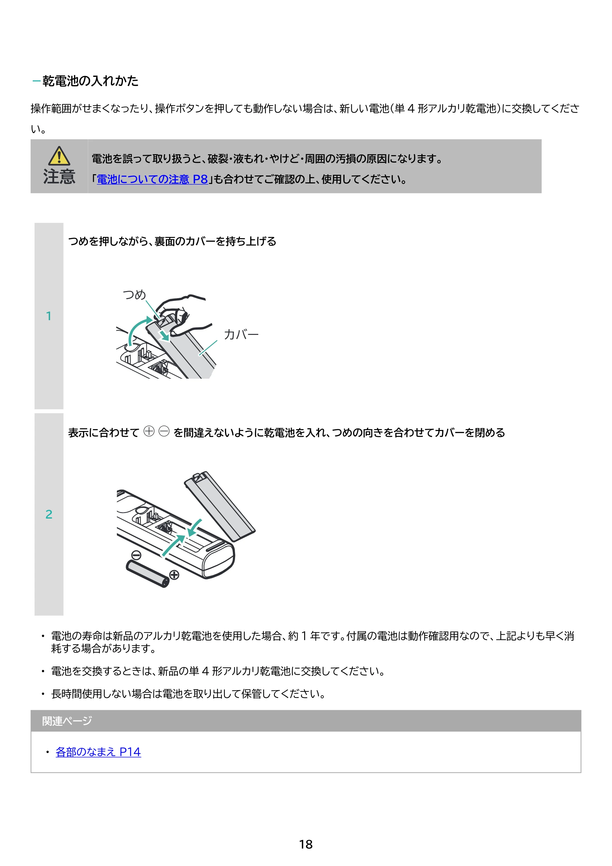 アイリスオーヤマ CEA8DL-7 取扱説明書 — 原本ページ — 18ページ