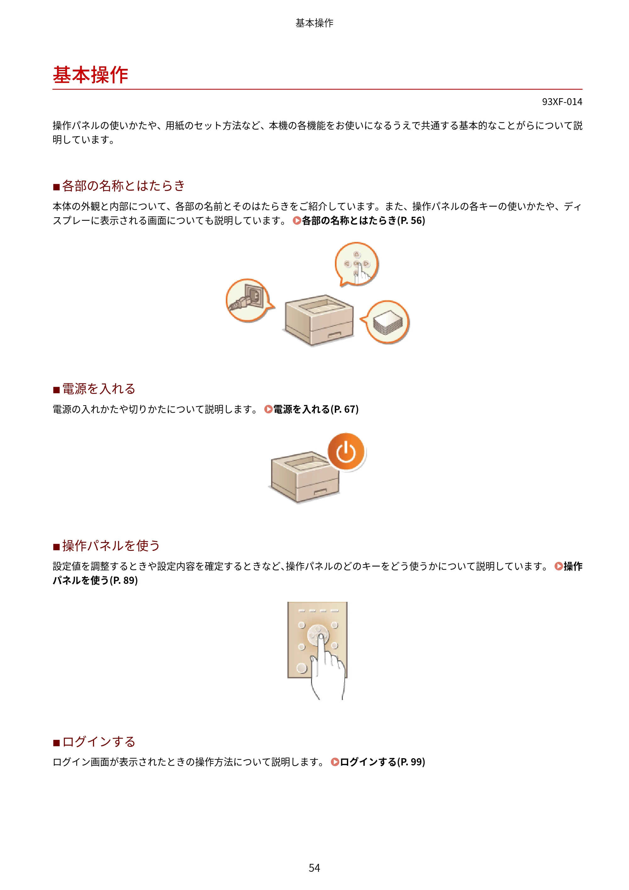 キヤノン LBP863Ci・LBP862Ci・LBP861C ユーザーズガイド 2026年6月25日更新（PDF：7.71MB） — 基本操作 — 原本ページ — 62ページ