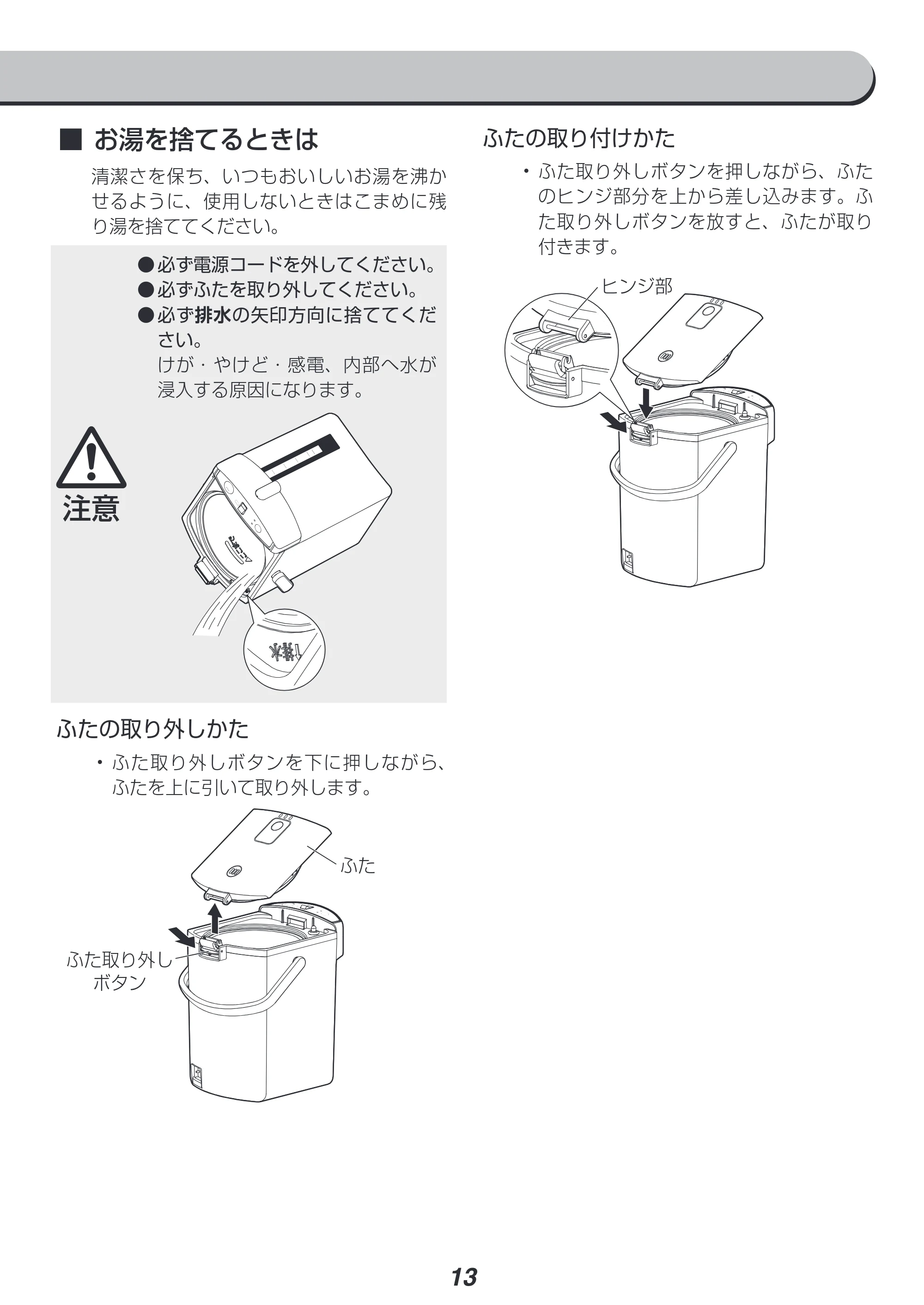 アイリスオーヤマ IMHD-022 取扱説明書 — 原本ページ — 13ページ