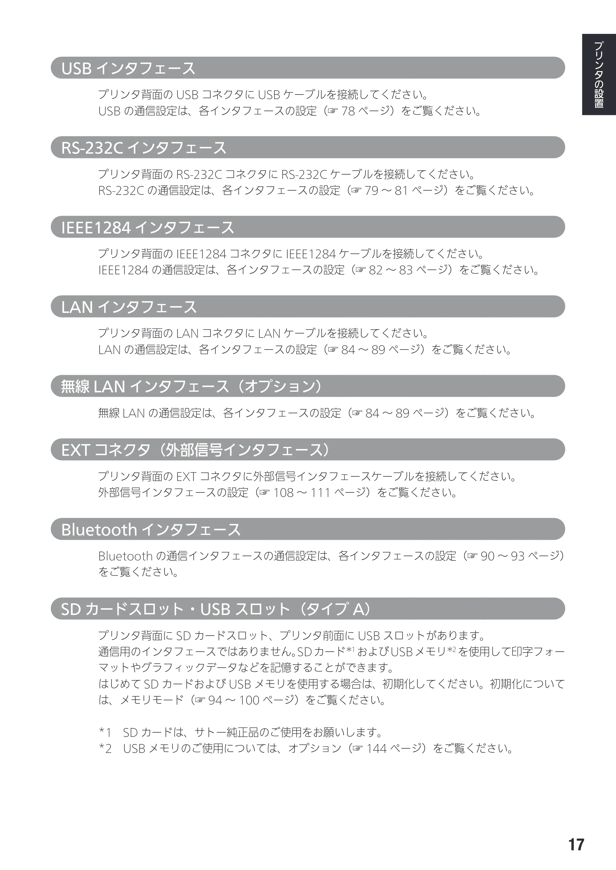 サトー SG408R-ex / 412R-ex / 424R-ex 取扱説明書（第2版） — 原本ページ — 19ページ