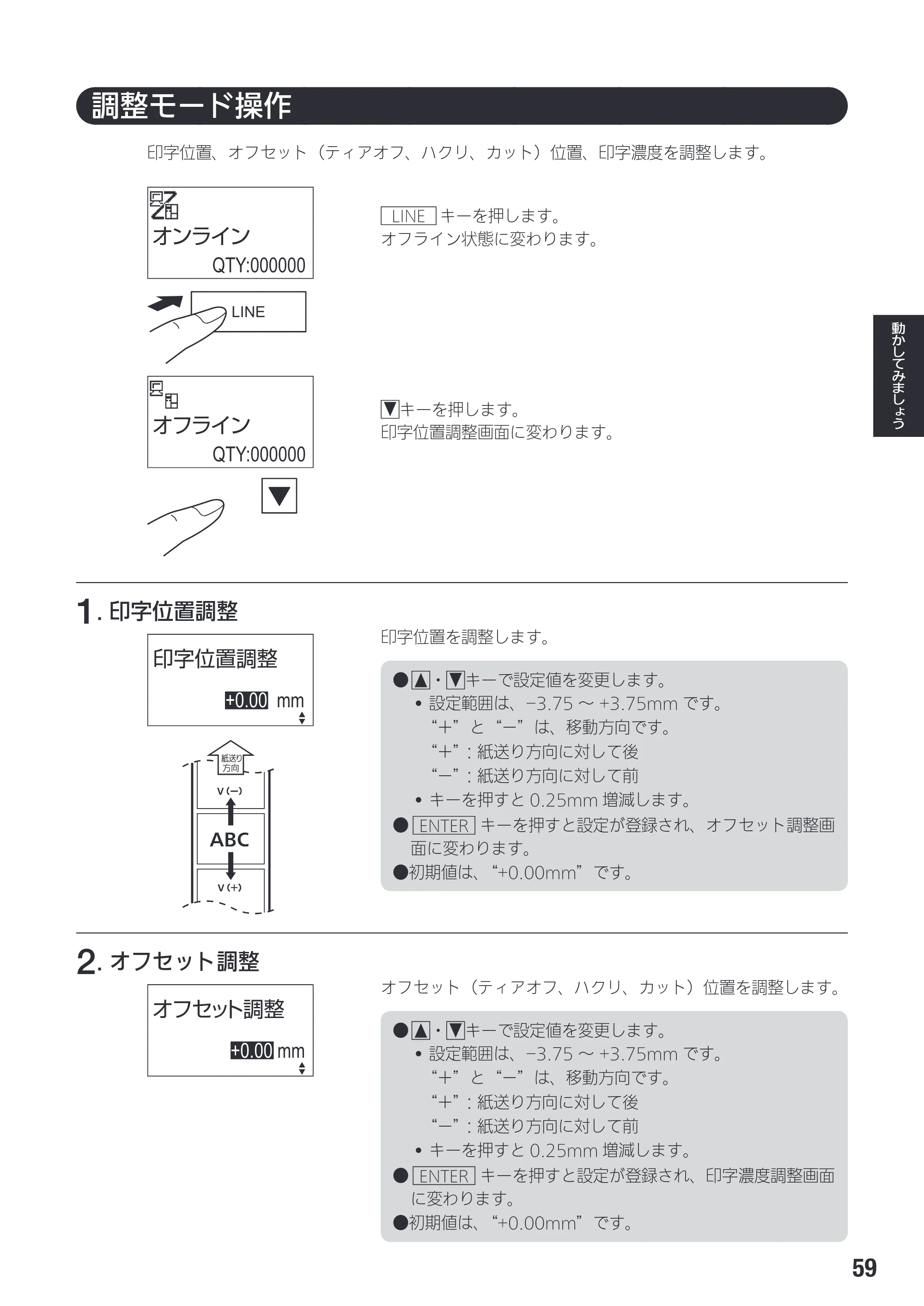 サトー SG408R-ex / 412R-ex / 424R-ex 取扱説明書（第2版） — 原本ページ — 61ページ