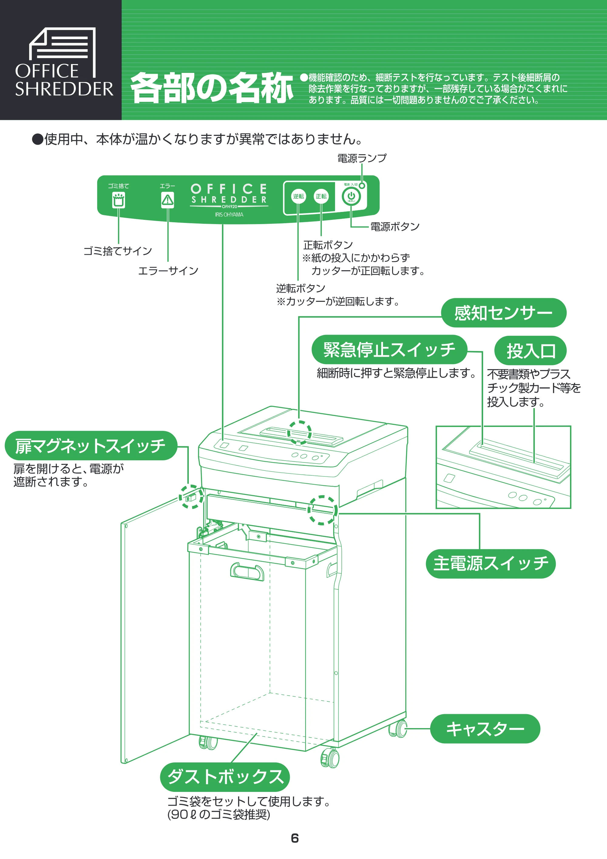 アイリスオーヤマ OFH920 取扱説明書 — 原本ページ — 7ページ