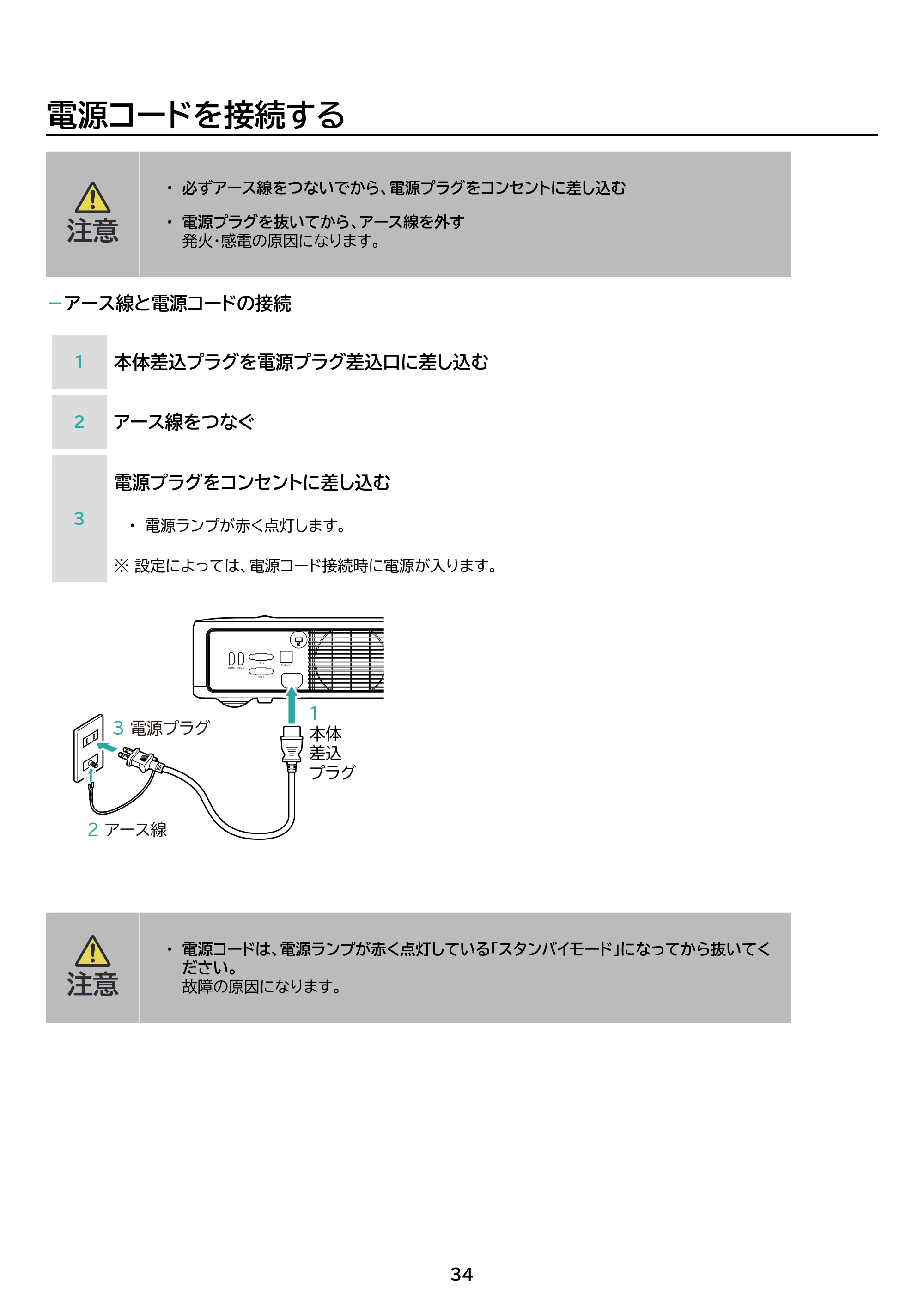 アイリスオーヤマ IP-GU500B 取扱説明書 — 原本ページ — 34ページ