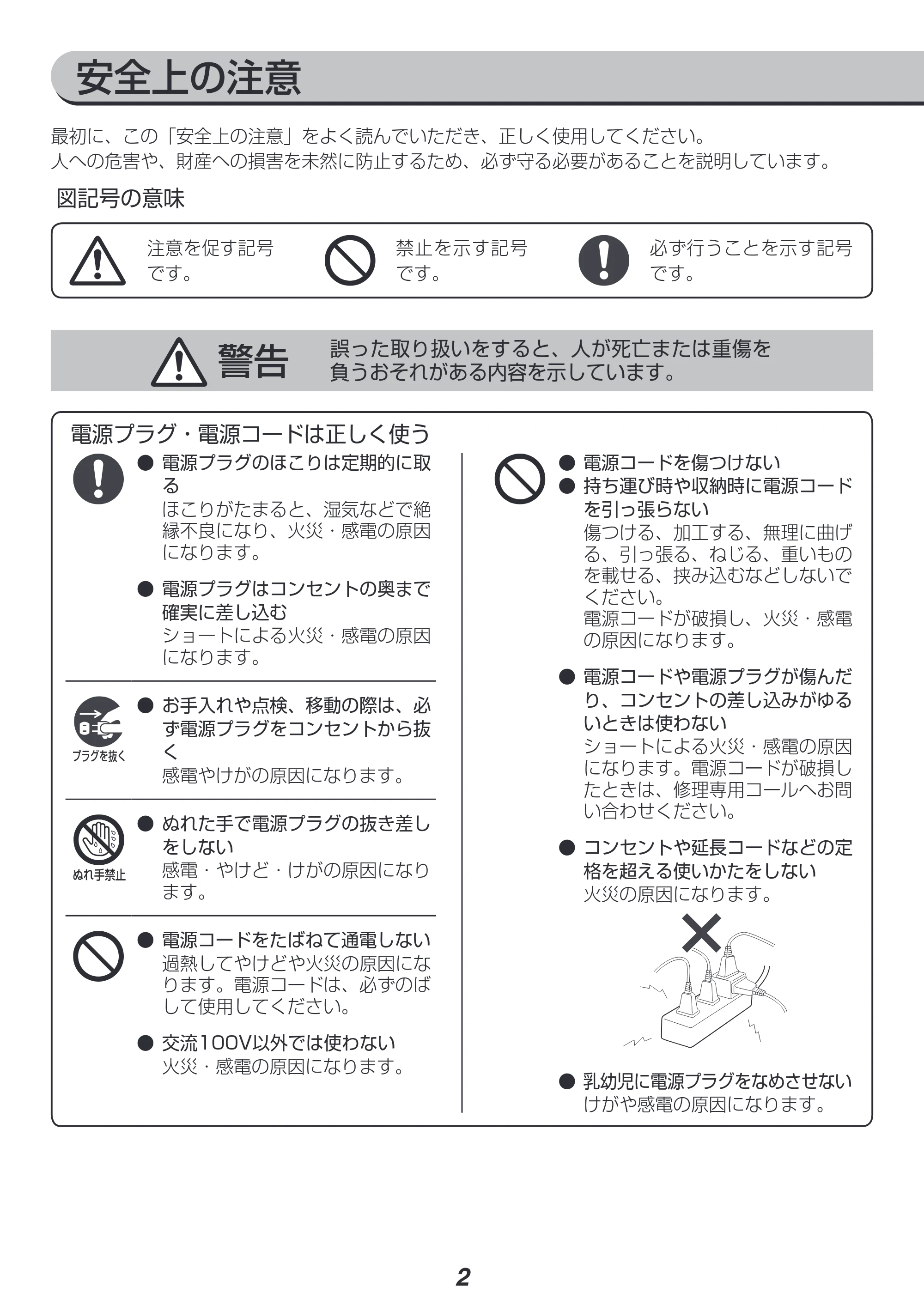 アイリスオーヤマ KRC-IC30 取扱説明書 — 原本ページ — 2ページ