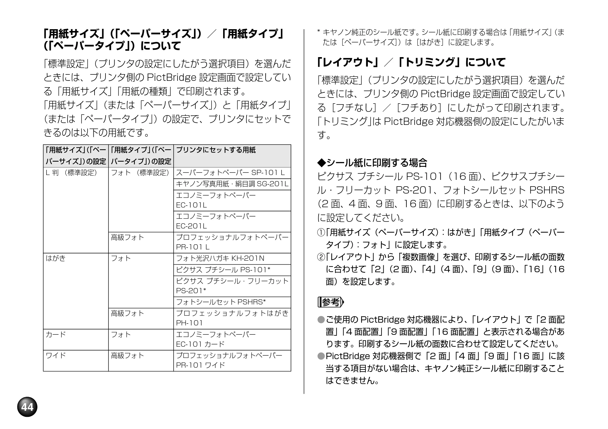キヤノン PIXUS mini260 基本操作ガイド （PDF形式／12.12Mバイト） — 原本ページ — 46ページ