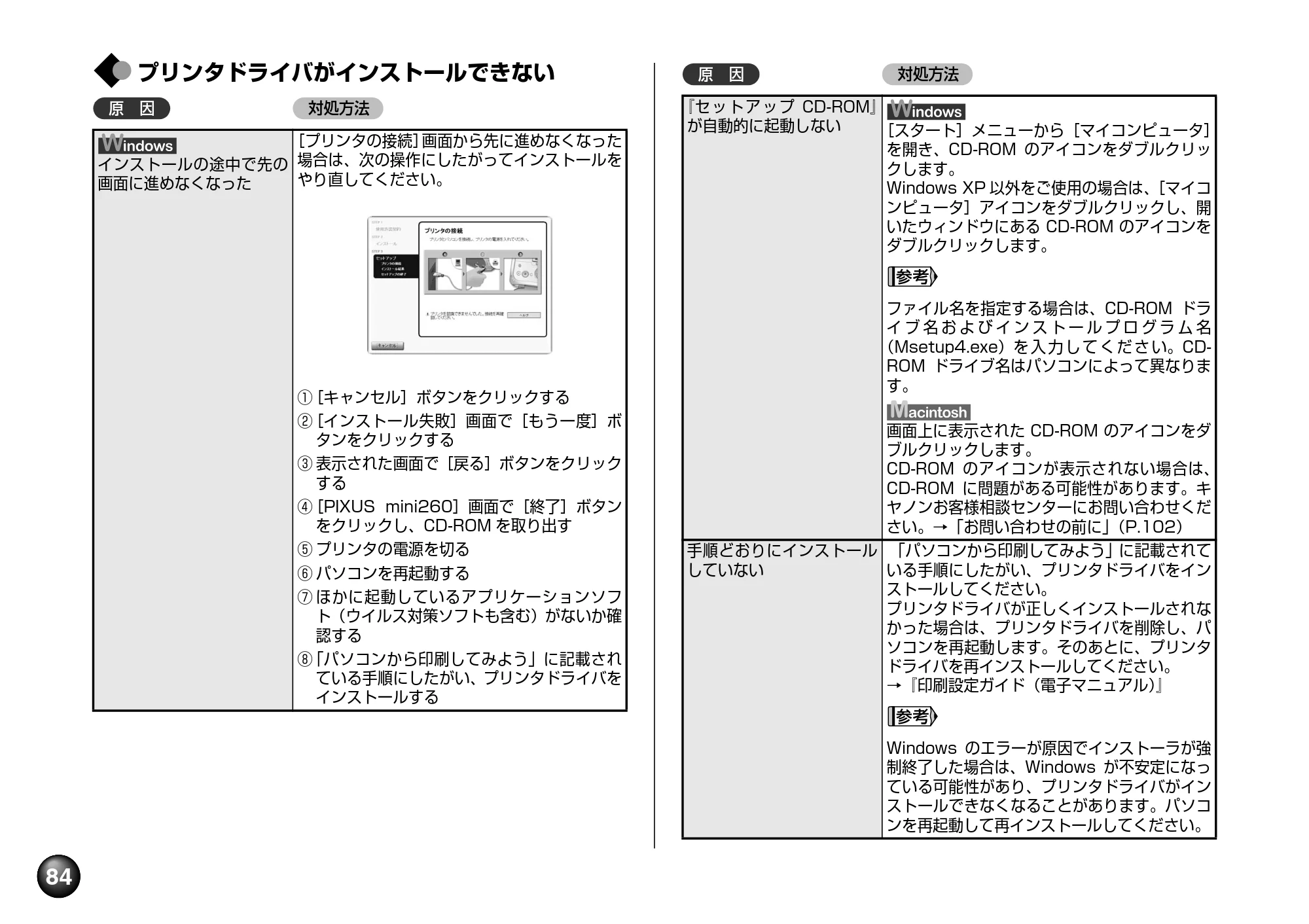 キヤノン PIXUS mini260 基本操作ガイド （PDF形式／12.12Mバイト） — 原本ページ — 86ページ