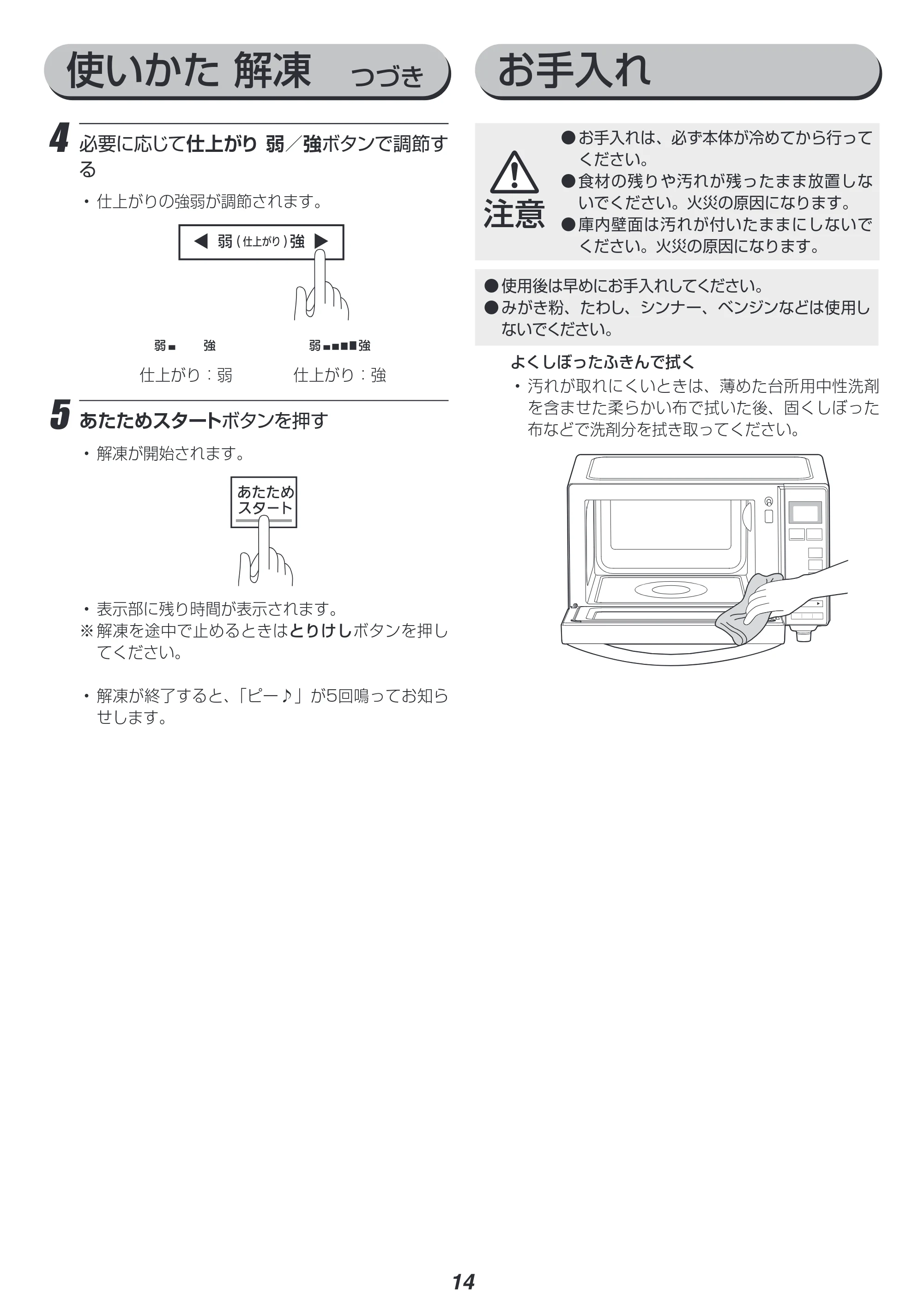 アイリスオーヤマ IMB-1801 取扱説明書 — 原本ページ — 14ページ