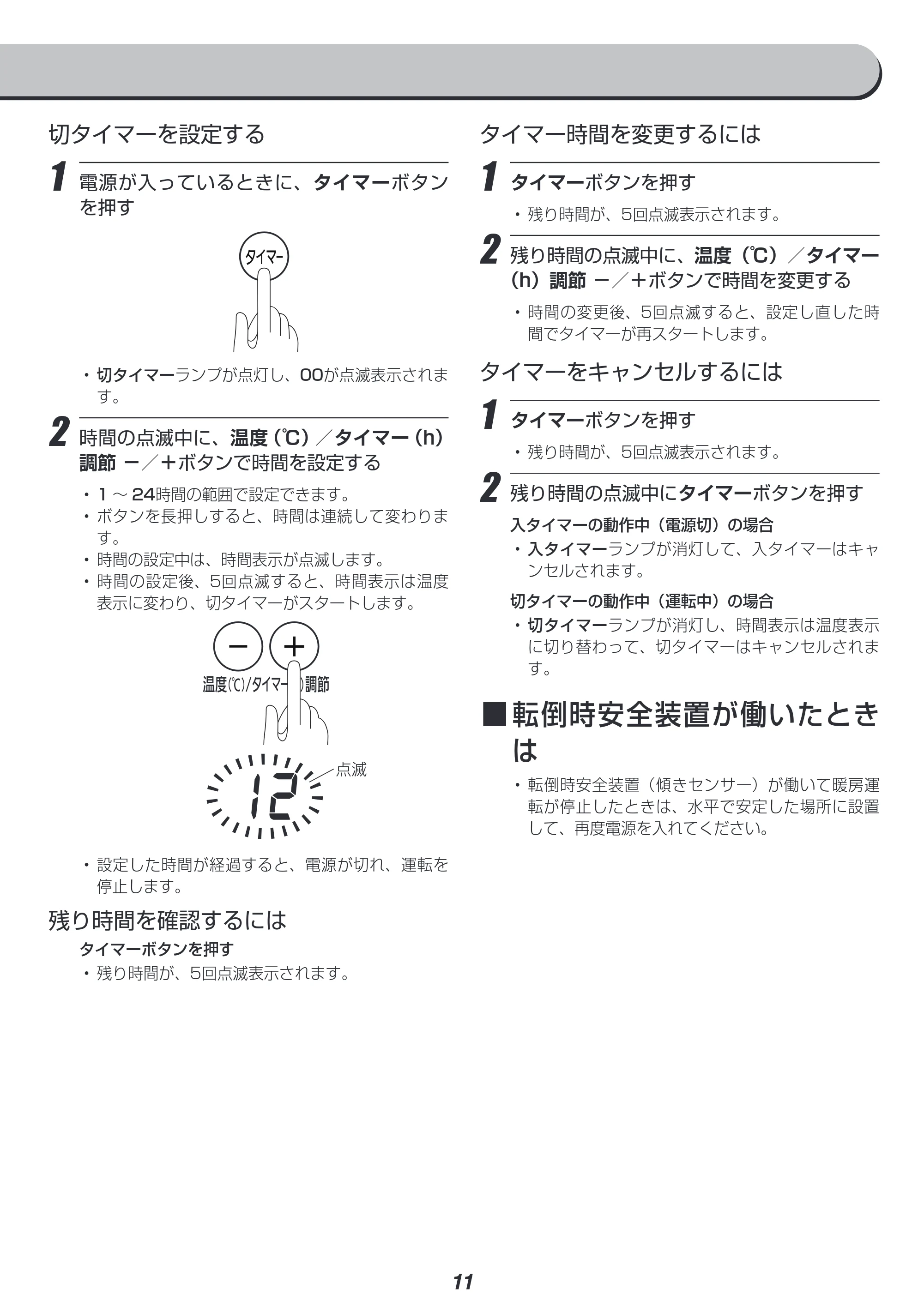 アイリスオーヤマ KIWHD-1210M 取扱説明書 — 原本ページ — 11ページ