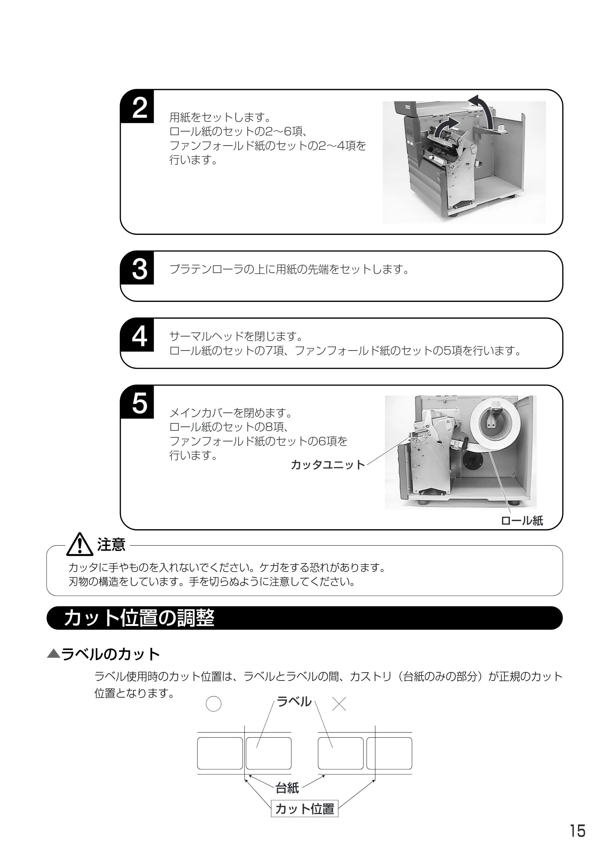 サトー MT400e / 410e 取扱説明書(第4版) — 原本ページ — 19ページ