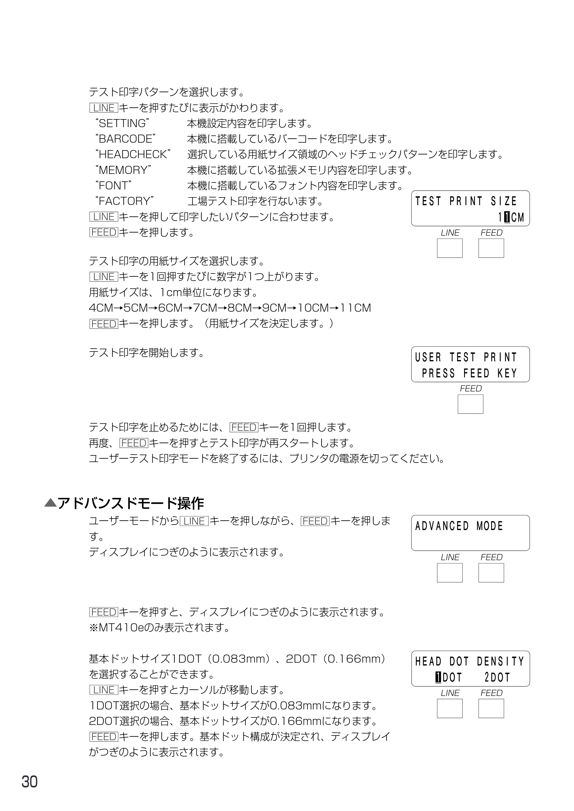 サトー MT400e / 410e 取扱説明書（第4版） — 原本ページ — 34ページ