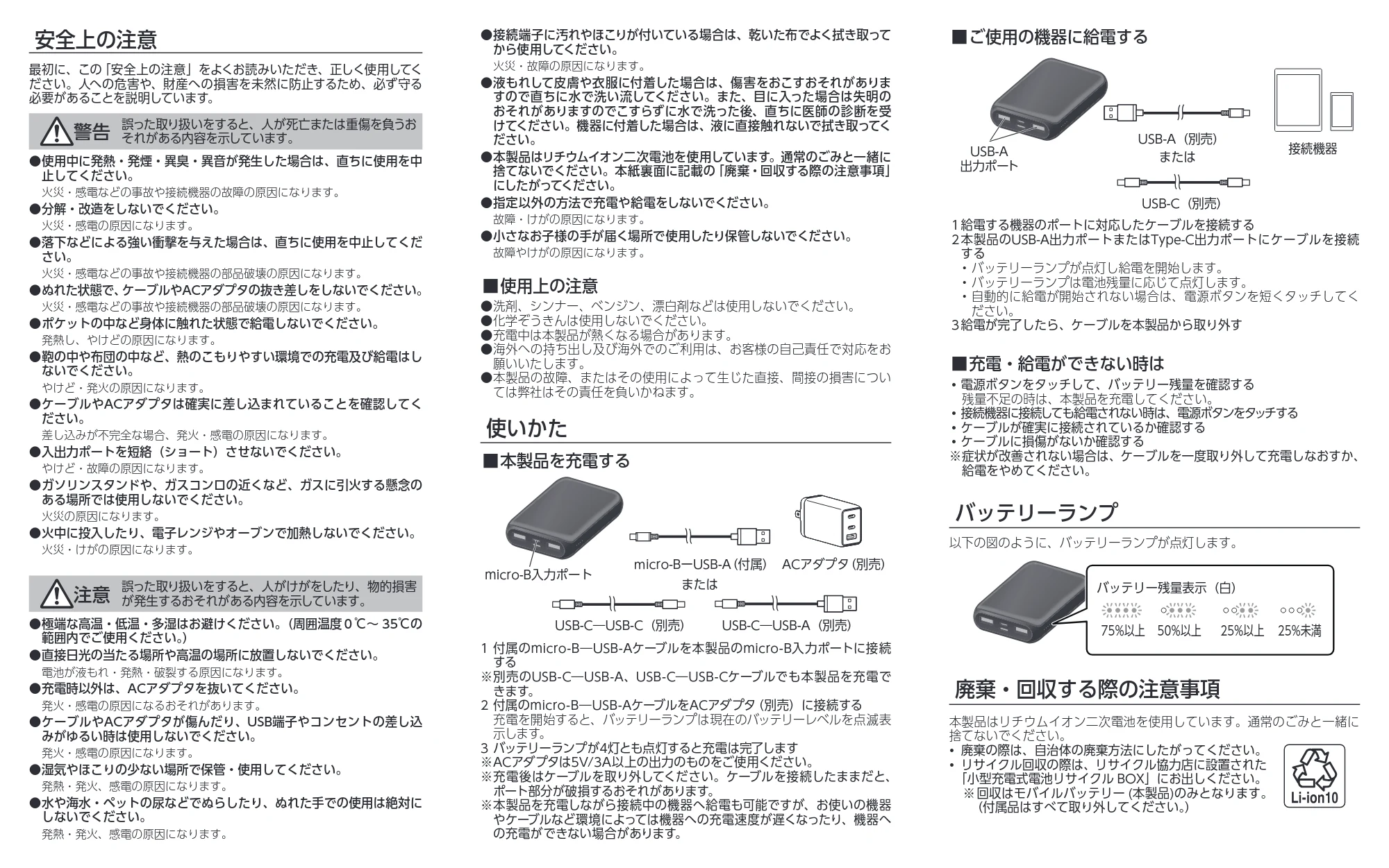 アイリスオーヤマ IPB-C1003 取扱説明書 — 原本ページ — 2ページ