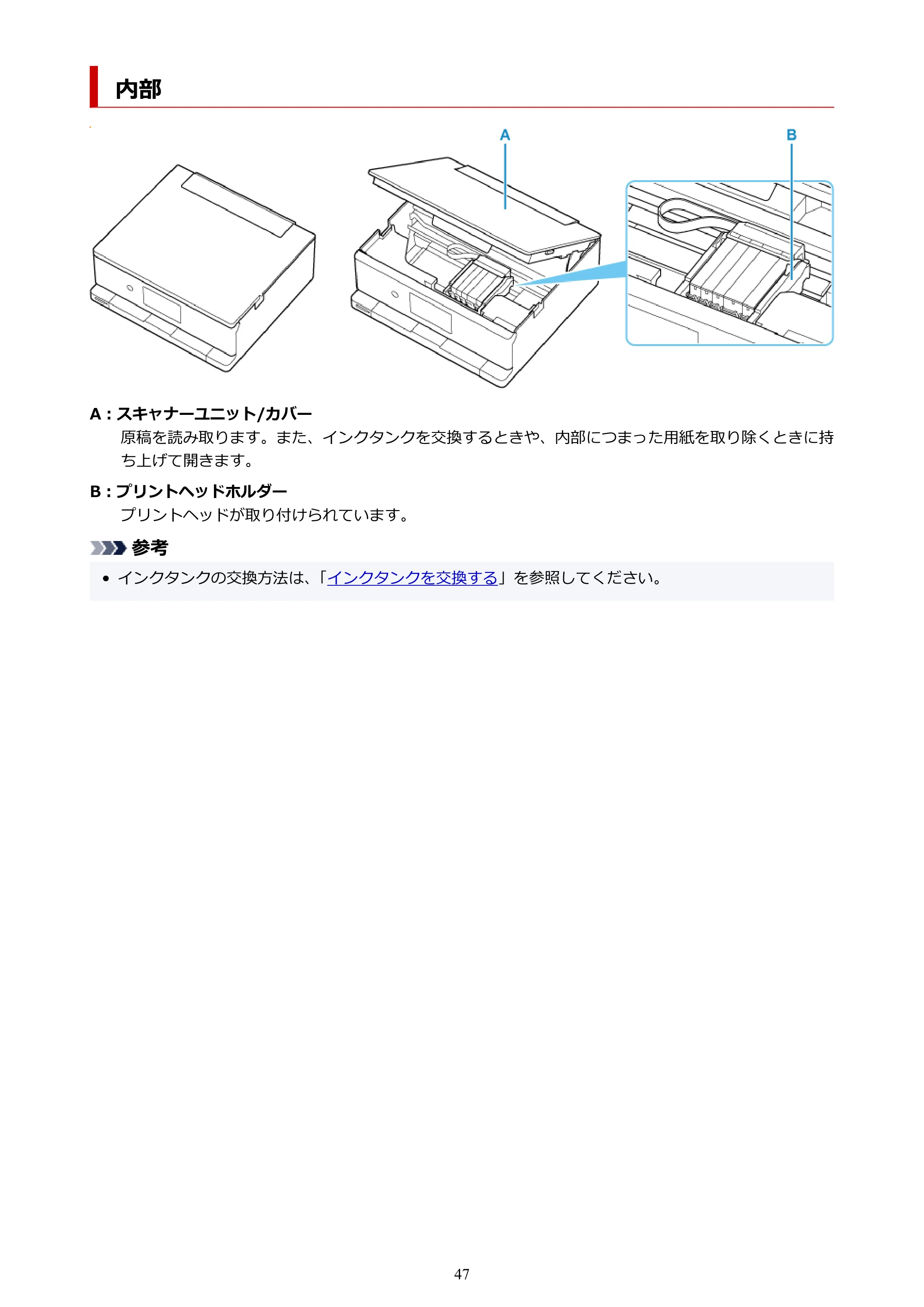 キヤノン PIXUS XK120 オンラインマニュアル PDF版（Windows版／Mac版） — 内部 — 原本ページ — 47ページ