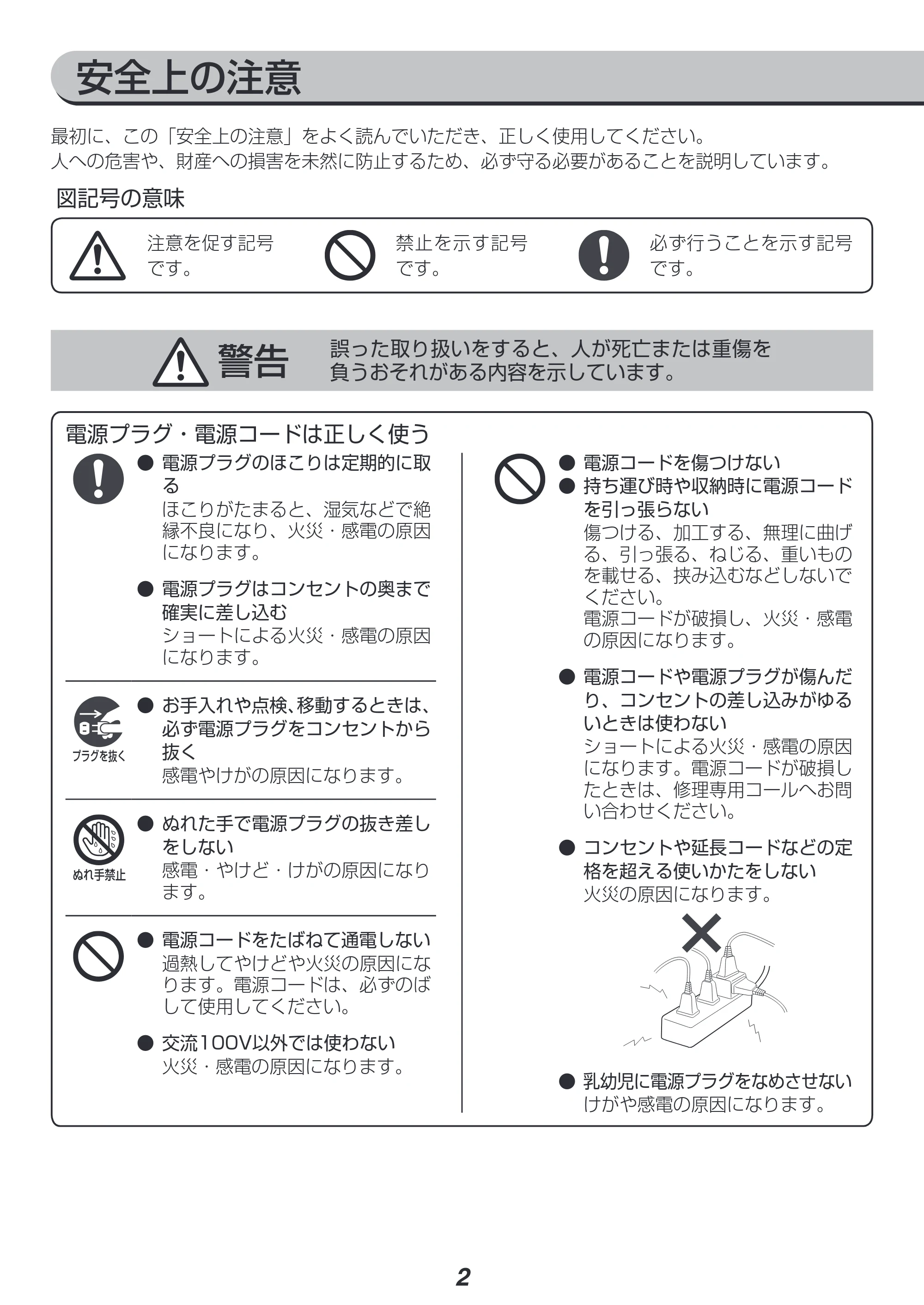 アイリスオーヤマ ERC-MD30 取扱説明書 — 原本ページ — 2ページ