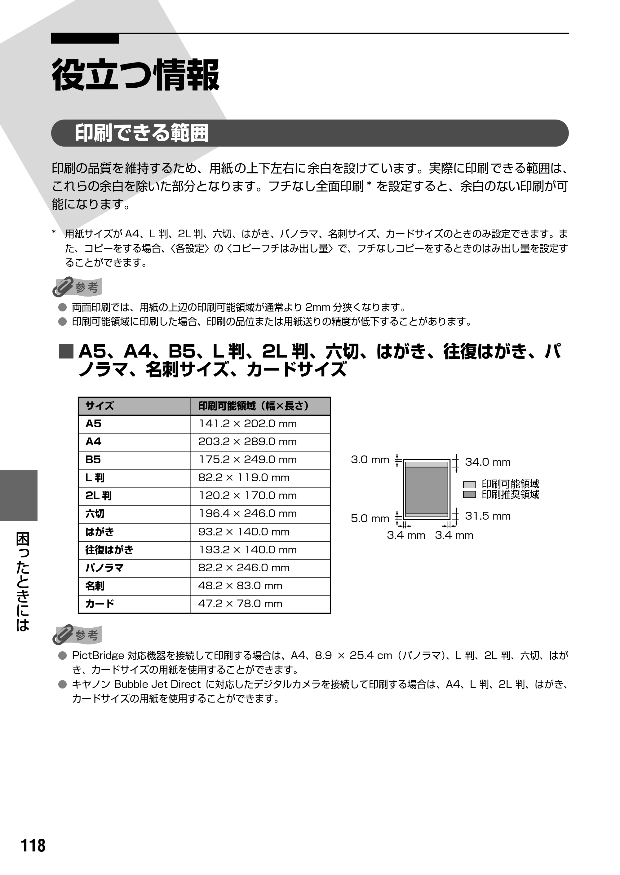 キヤノン PIXUS MP500 操作ガイド（本体操作編） （PDF形式／9.42Mバイト） — 原本ページ — 120ページ