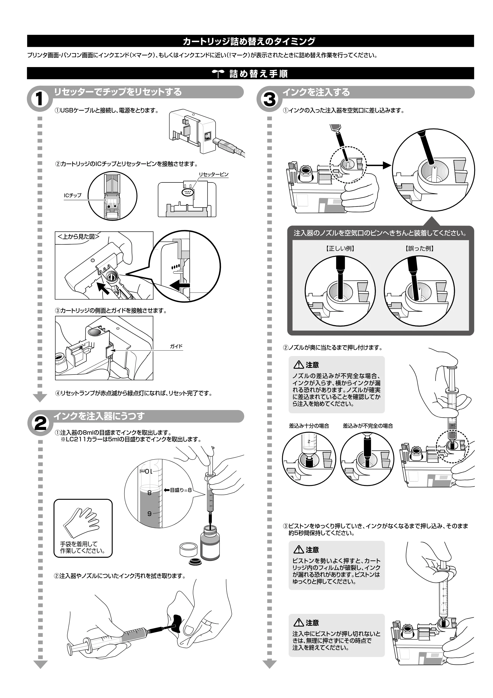 サンワサプライ INK-LC213BK60 / INK-LC213S60 / INK-LC213BS60R 取扱説明書 — 原本ページ — 2ページ