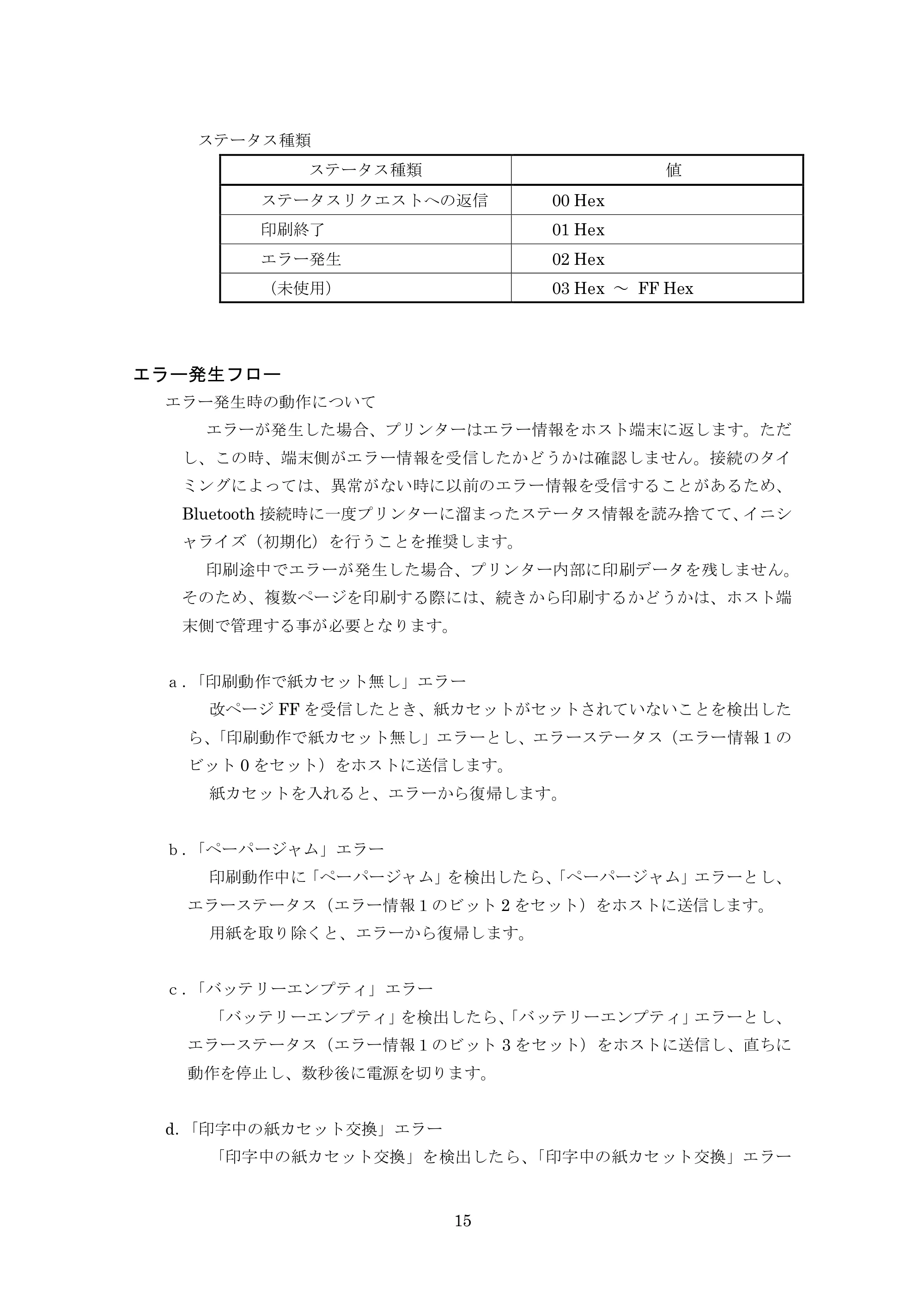 ブラザー MW-260 / MW-260MFi / MW-145BT P-touch テンプレートマニュアル / コマンドリファレンス — エラー発生フロー — 原本ページ — 35ページ