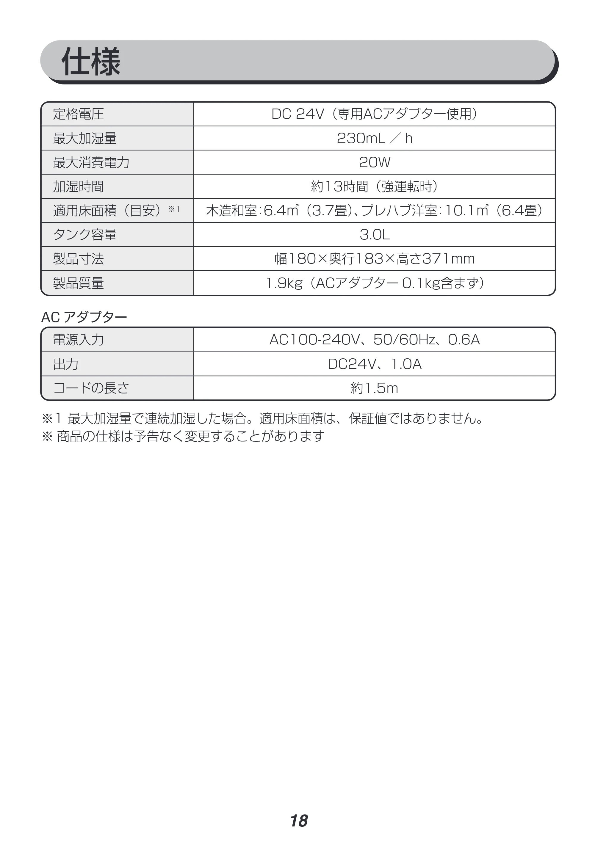 アイリスオーヤマ KUTK-230 取扱説明書 — 原本ページ — 18ページ