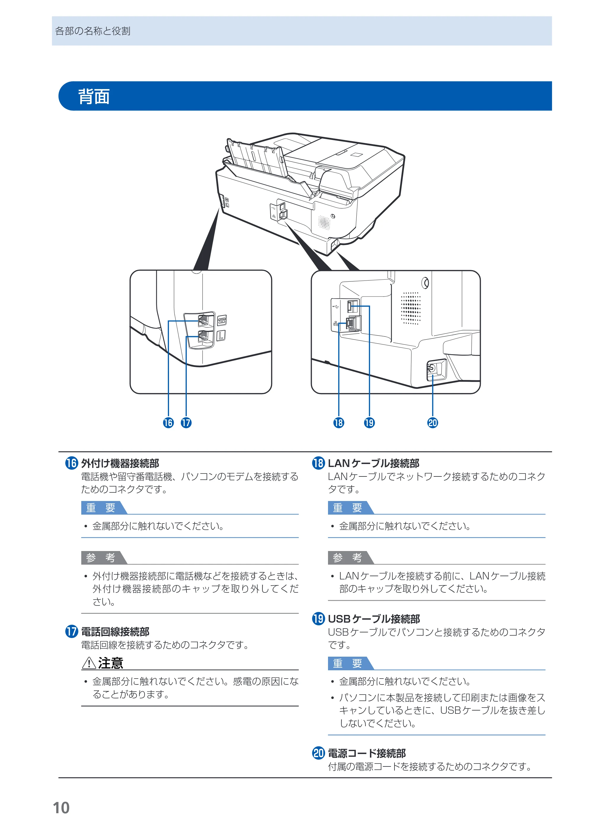 キヤノン PIXUS MX350 らくらく操作ガイド （PDF形式／21.04Mバイト） — 背面 — 原本ページ — 12ページ