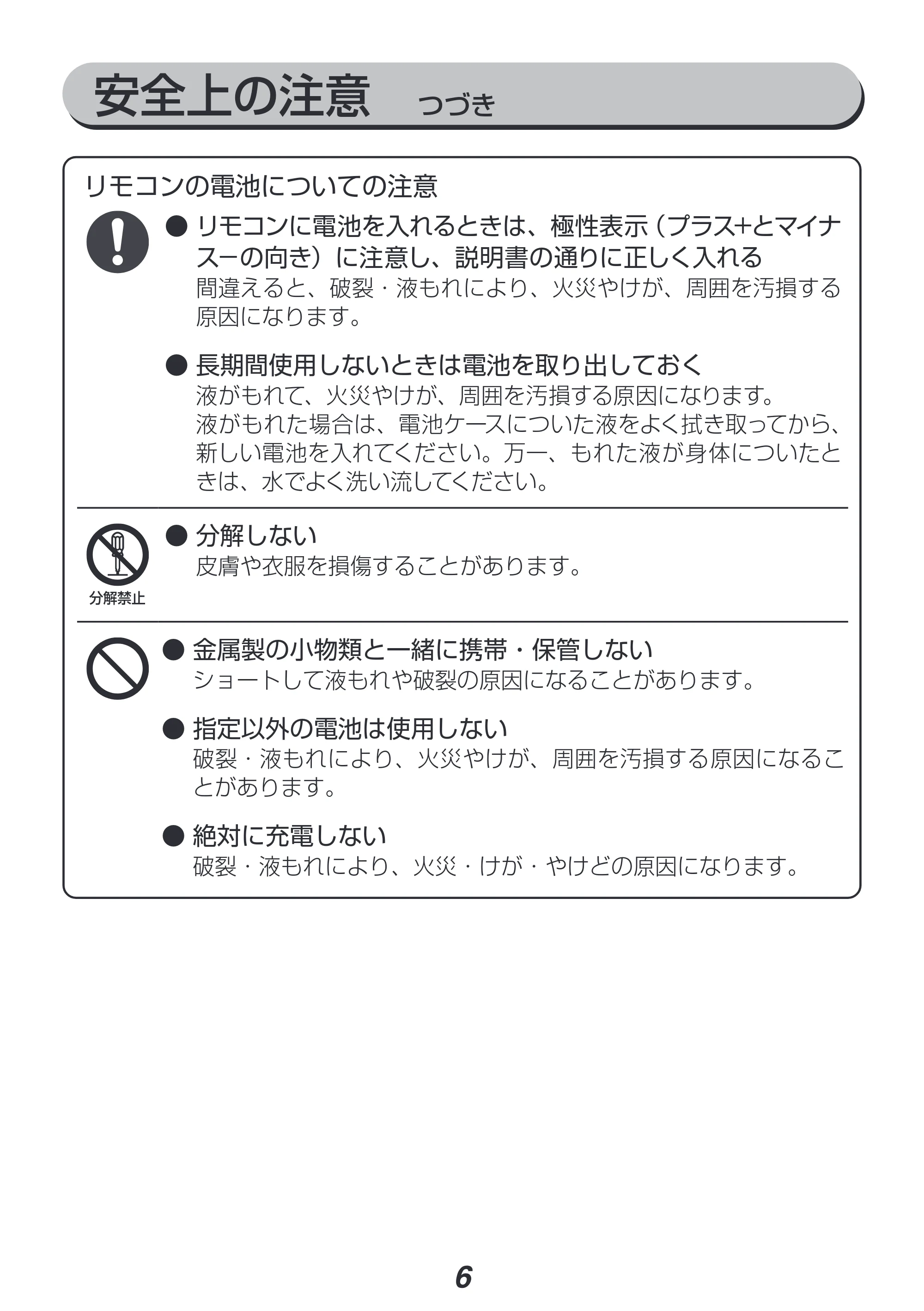 アイリスオーヤマ PCF-SDC182TK 取扱説明書 — 原本ページ — 6ページ
