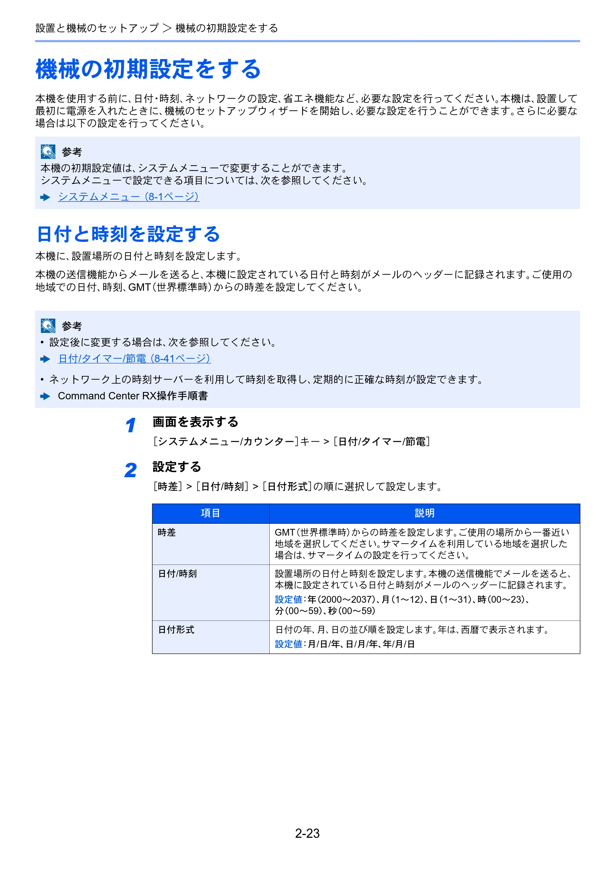 京セラ ECOSYS M2640idw ECOSYS M2640idw 使用説明書 — 機械の初期設定をする — 原本ページ — 74ページ