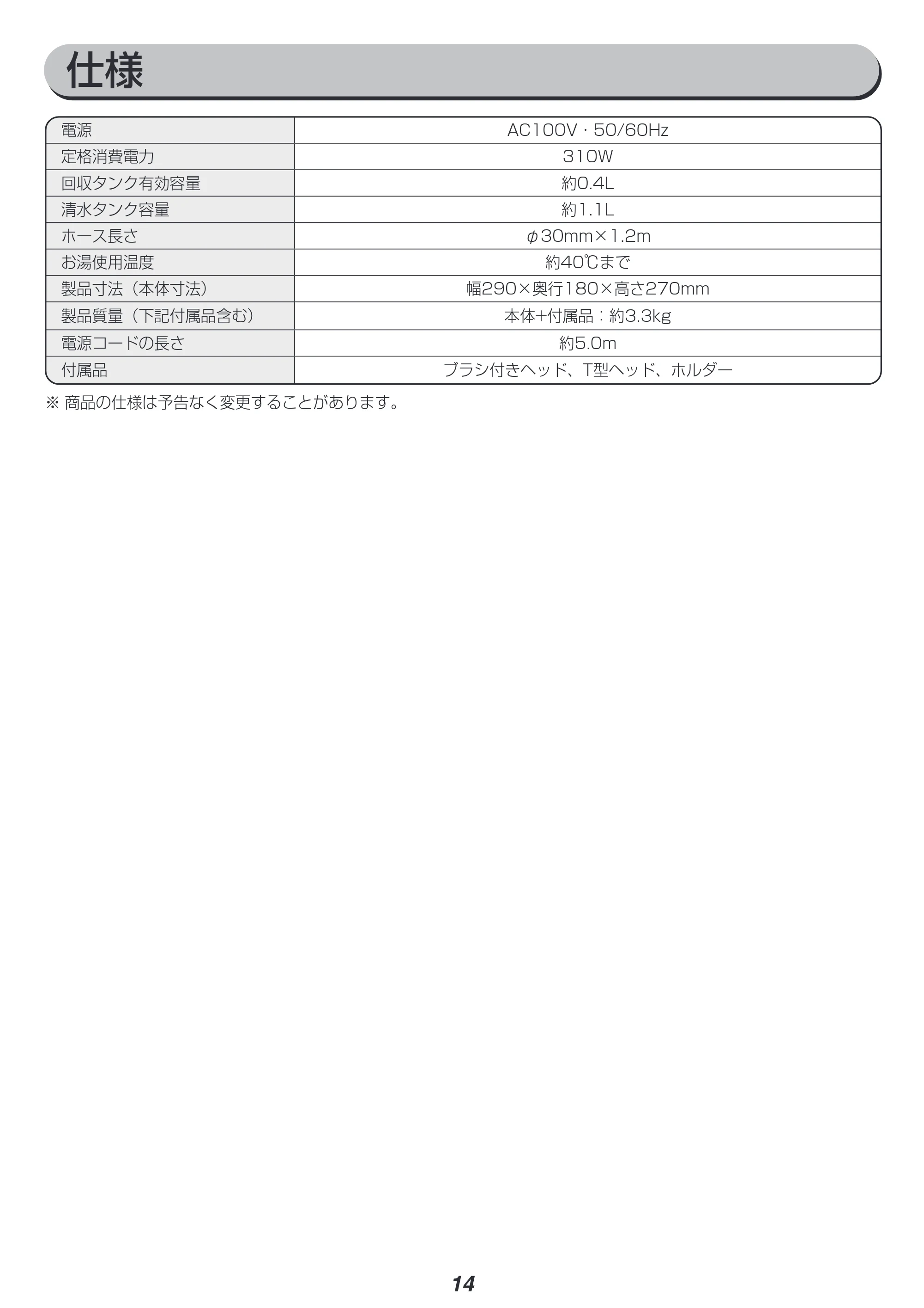 アイリスオーヤマ RNSK-P10 取扱説明書 — 原本ページ — 14ページ