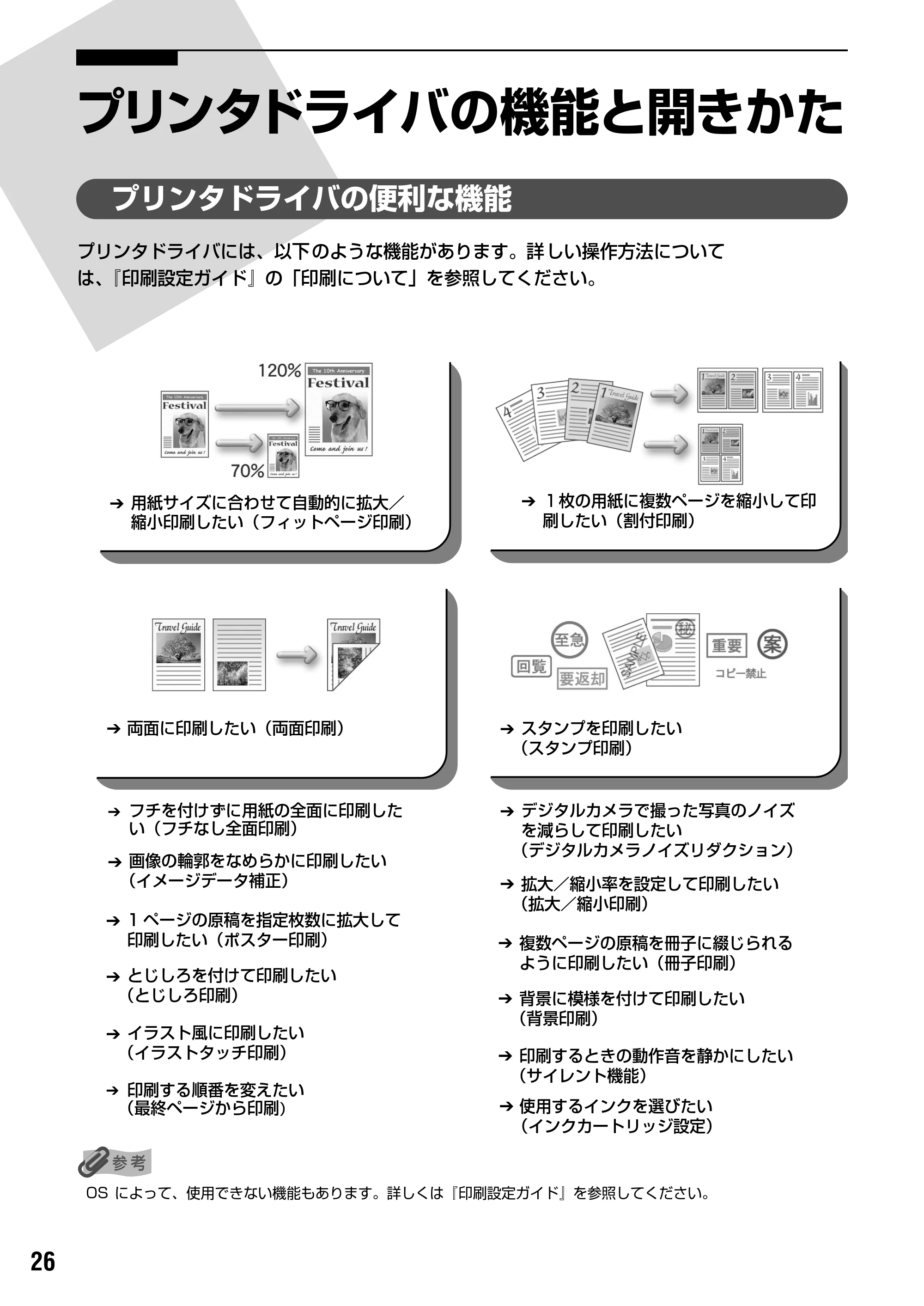 キヤノン PIXUS iP1700 操作ガイド (PDF形式/9.24Mバイト) — 印刷にかすれやむらがあるときは — 原本ページ — 28ページ