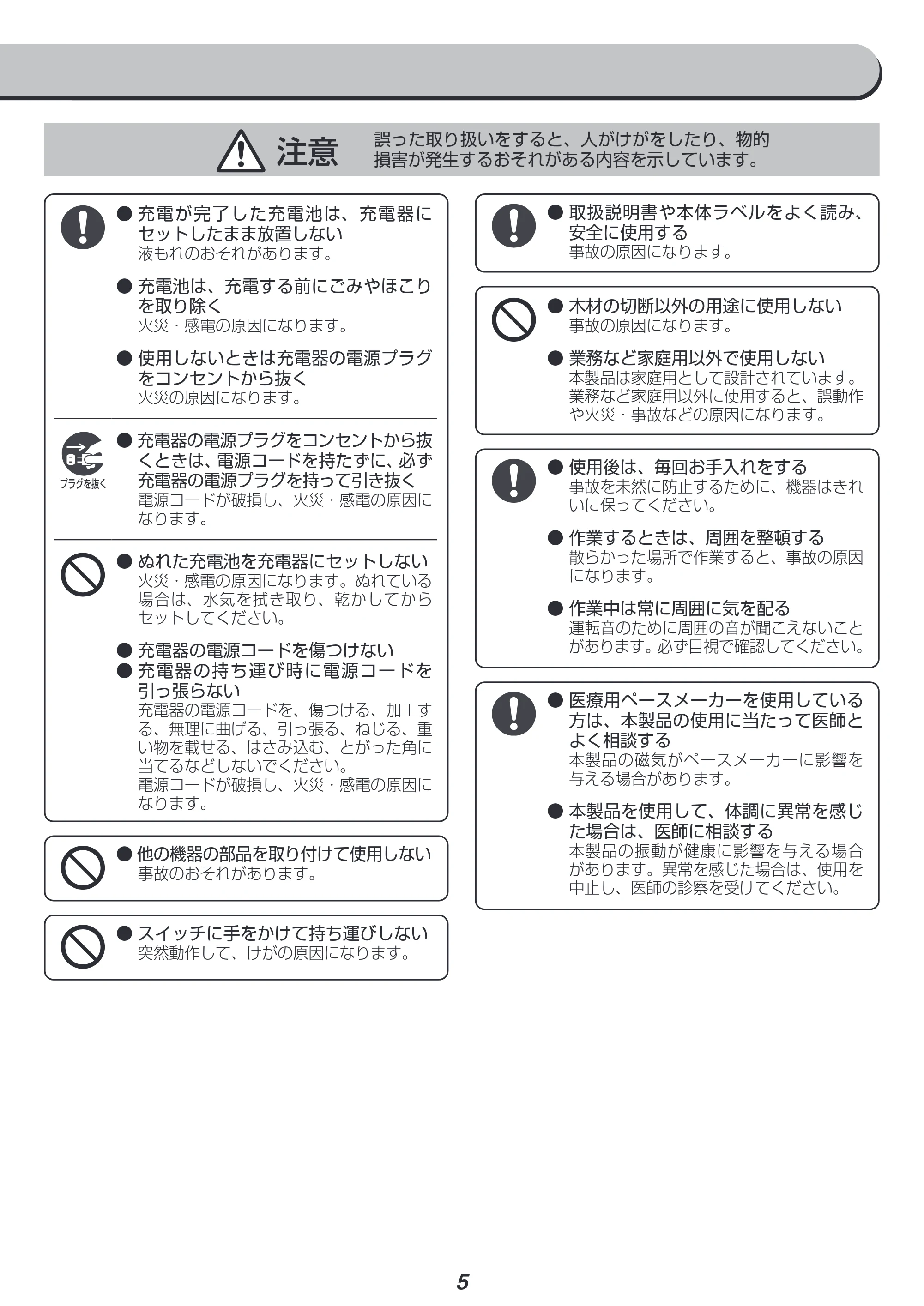 アイリスオーヤマ JPC1518 取扱説明書 — 原本ページ — 5ページ