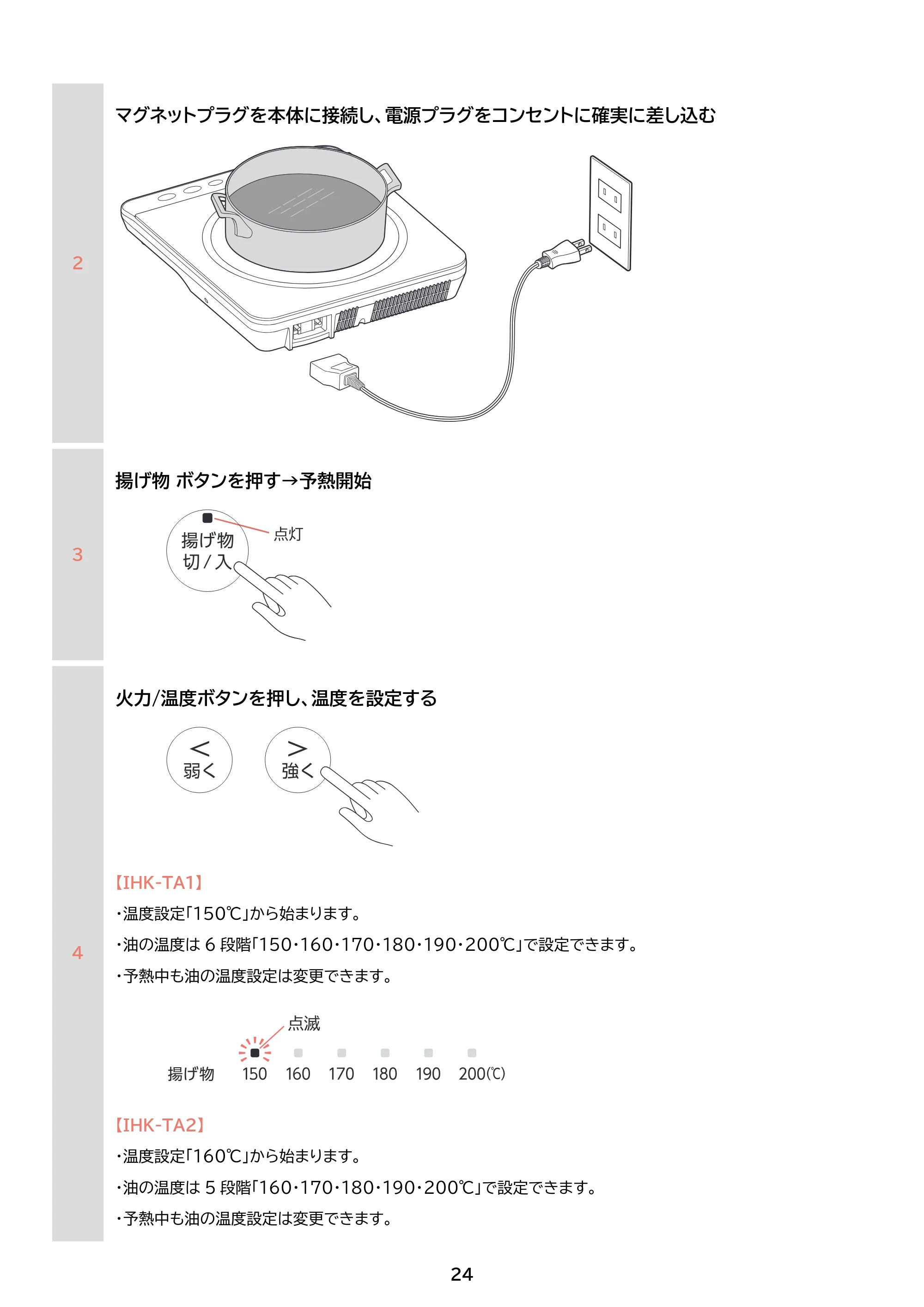 アイリスオーヤマ IHK-TA1 取扱説明書 — 原本ページ — 24ページ