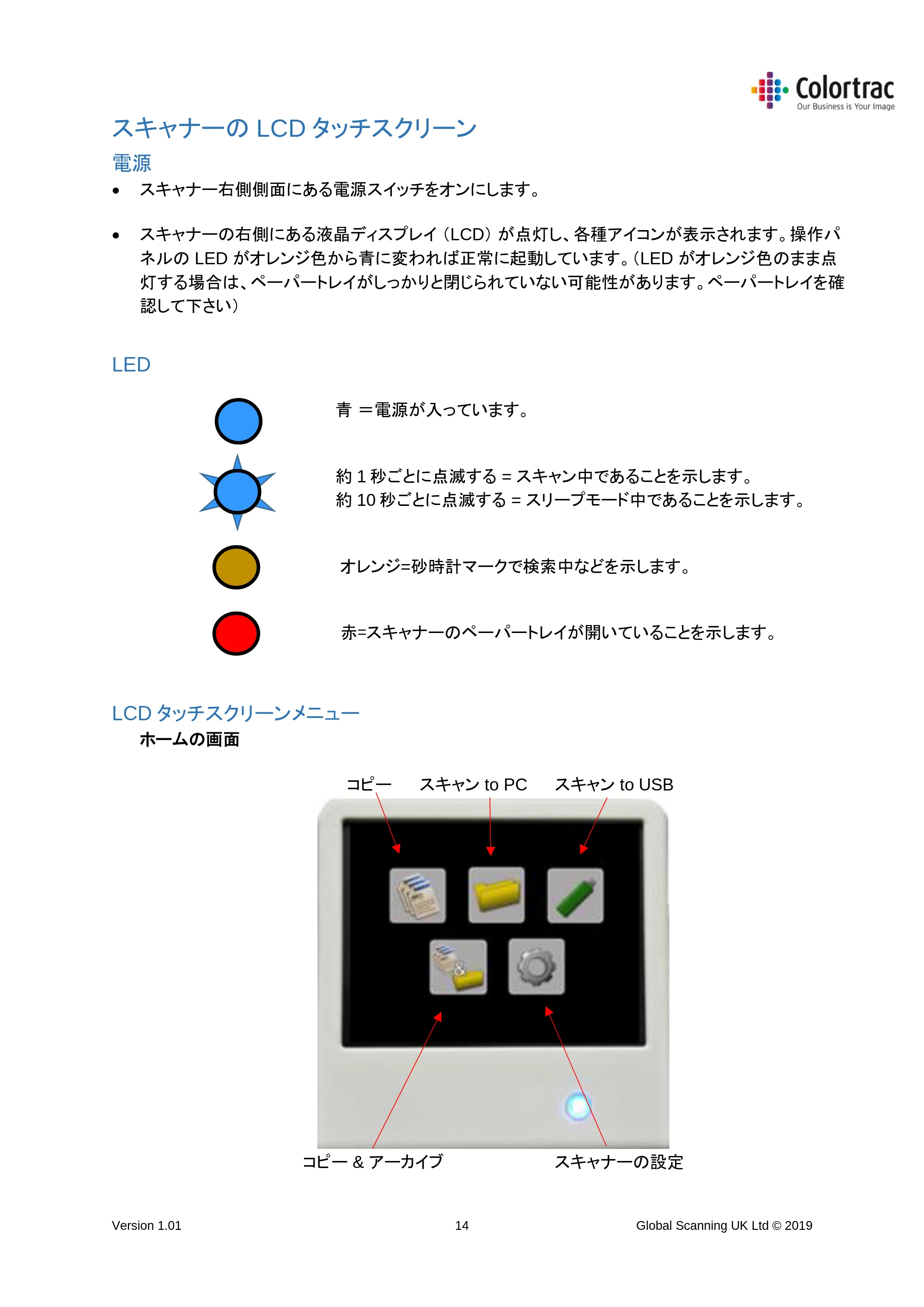 キヤノン TM-200/TM-200 MFP TM-200／TM-300 MFPスキャナーユニット取扱説明書（ファームウエアv.4.06以降）2021年11月4日掲載 （PDF形式／3.91Mバイト） — スキャナーの LCD タッチスクリーン — 原本ページ — 14ページ