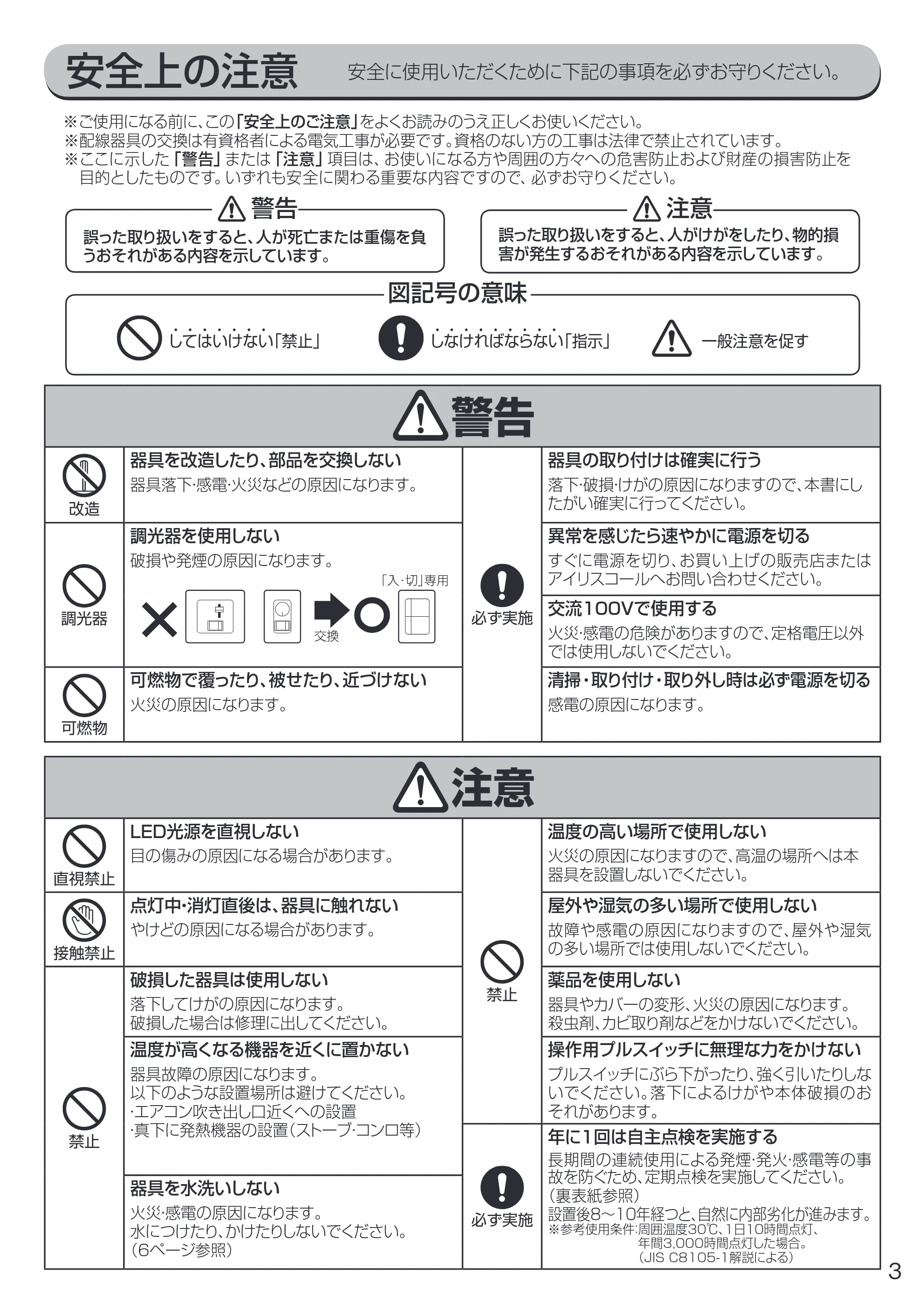 アイリスオーヤマ PLM12D-J 取扱説明書 — 原本ページ — 3ページ