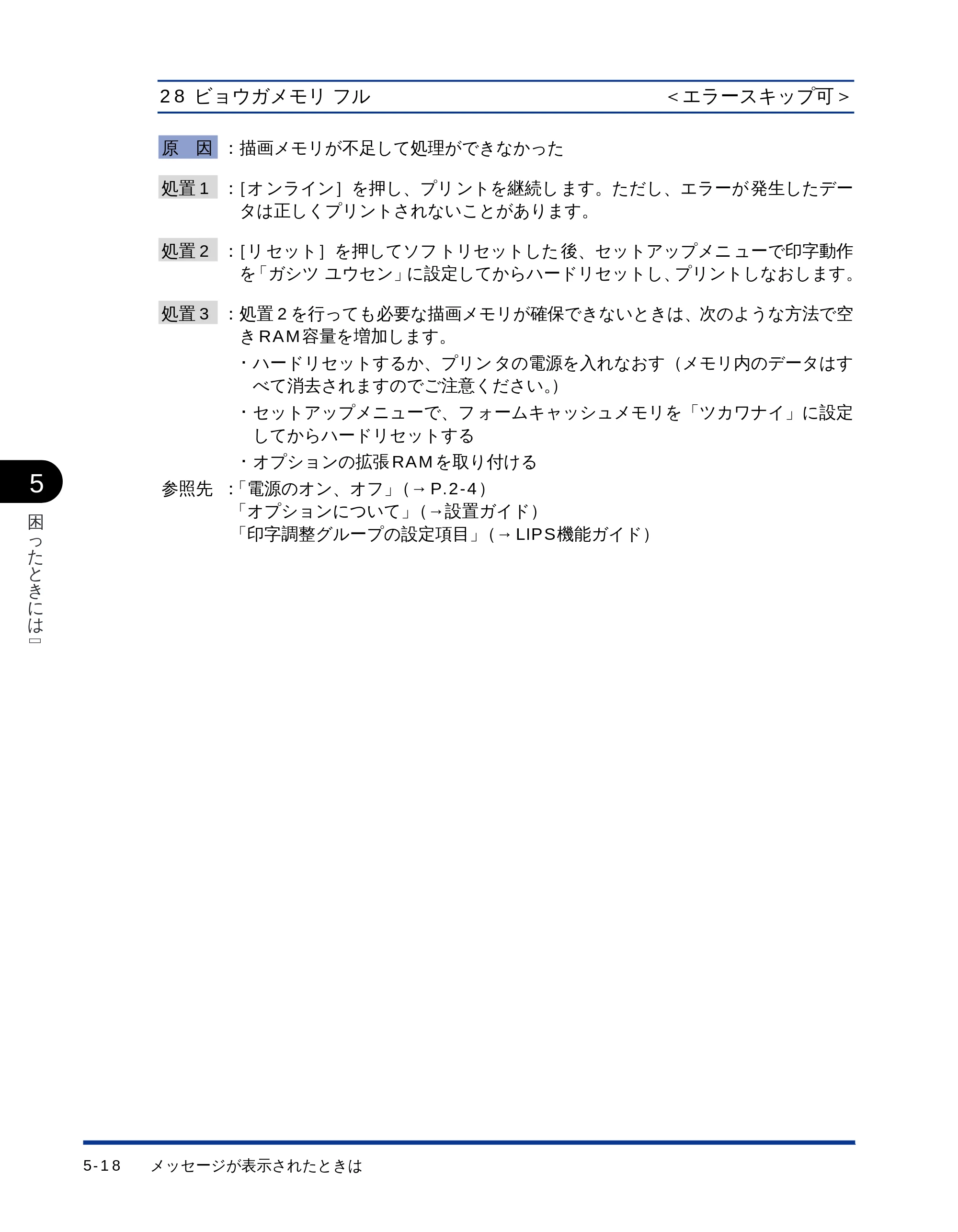 キヤノン LBP-1510 ユーザーズガイド （PDF形式／2.96Mバイト） — 28 ビョウガメモリフル — 原本ページ — 120ページ