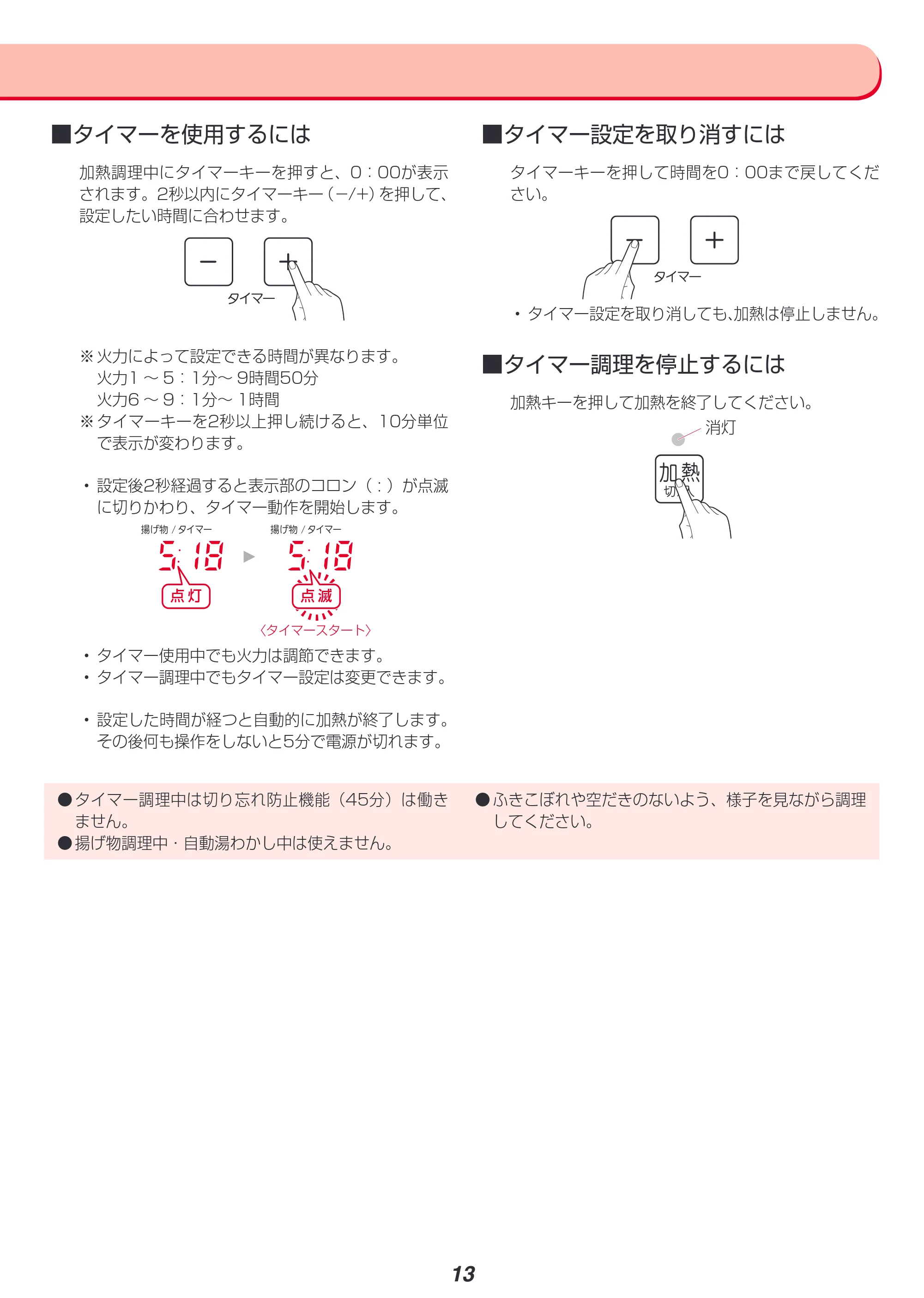 アイリスオーヤマ IHC-S225 取扱説明書 — 原本ページ — 13ページ