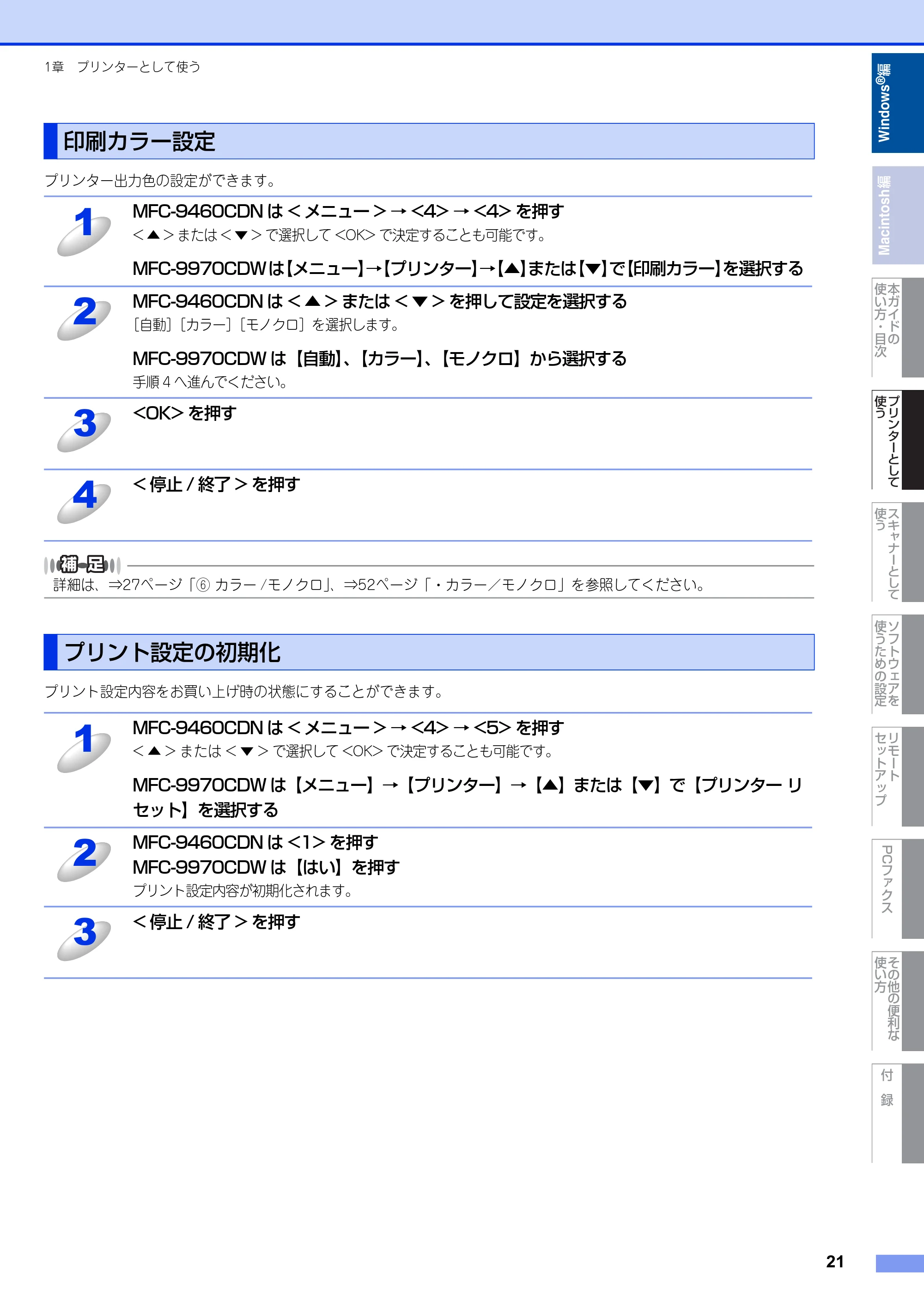 ブラザー MFC-9460CDN / MFC-9970CDW ユーザーズガイド ~パソコン活用編~ — 原本ページ — 22ページ
