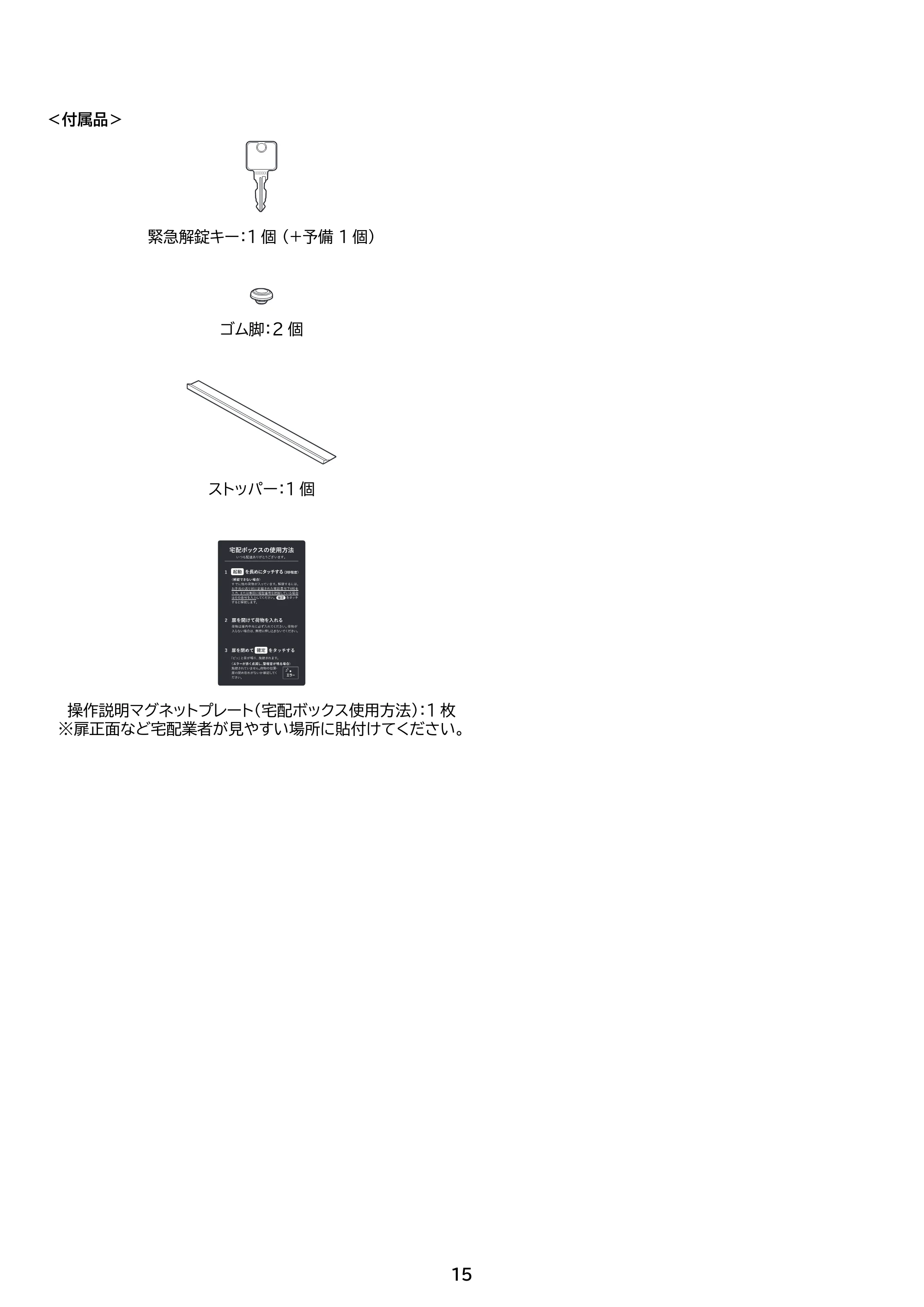 アイリスオーヤマ THB07-4956CRD 取扱説明書 — 原本ページ — 15ページ